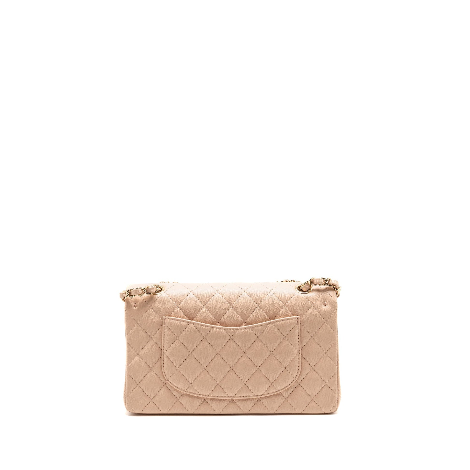 Chanel Classic Double Flap Caviar Light LGHW Pink Shoulder Bag