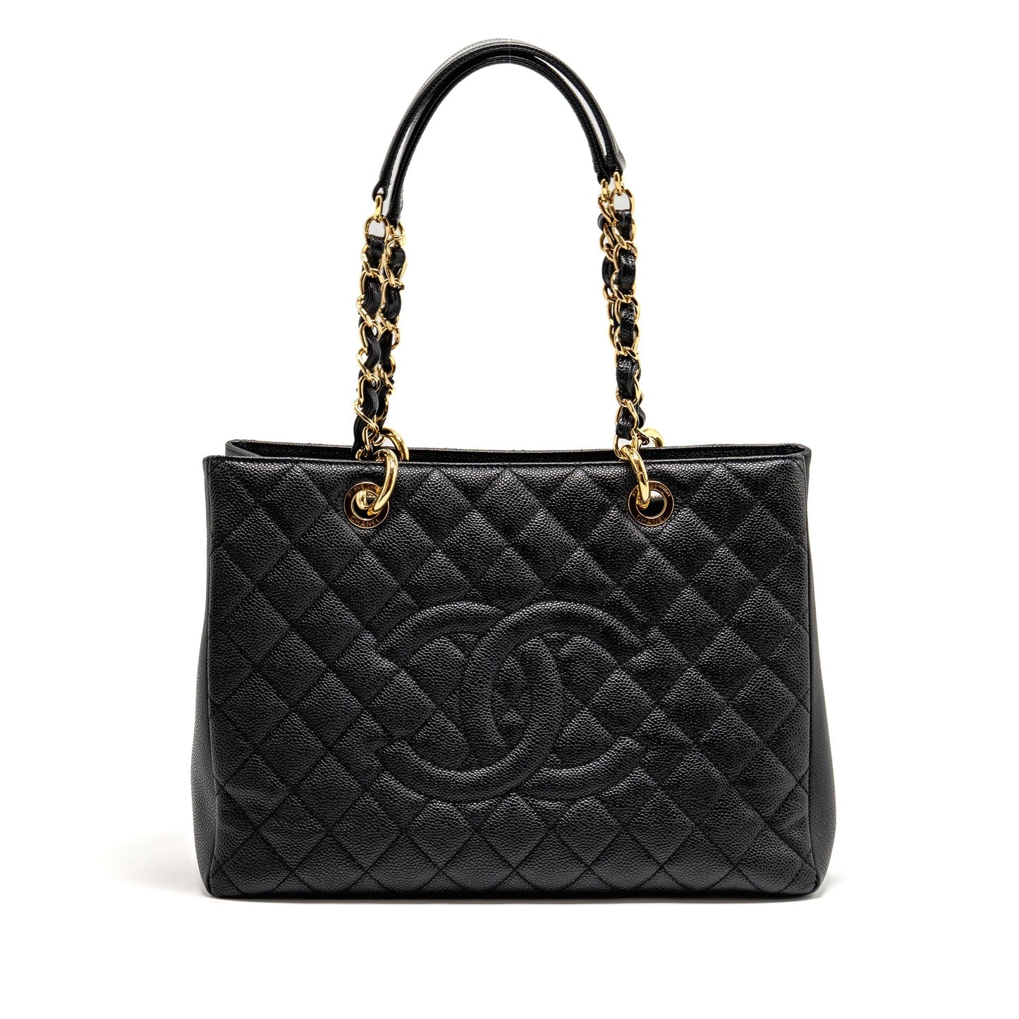 Chanel Grand Shopping Caviar GHW Black Tote Bag Ghw 10