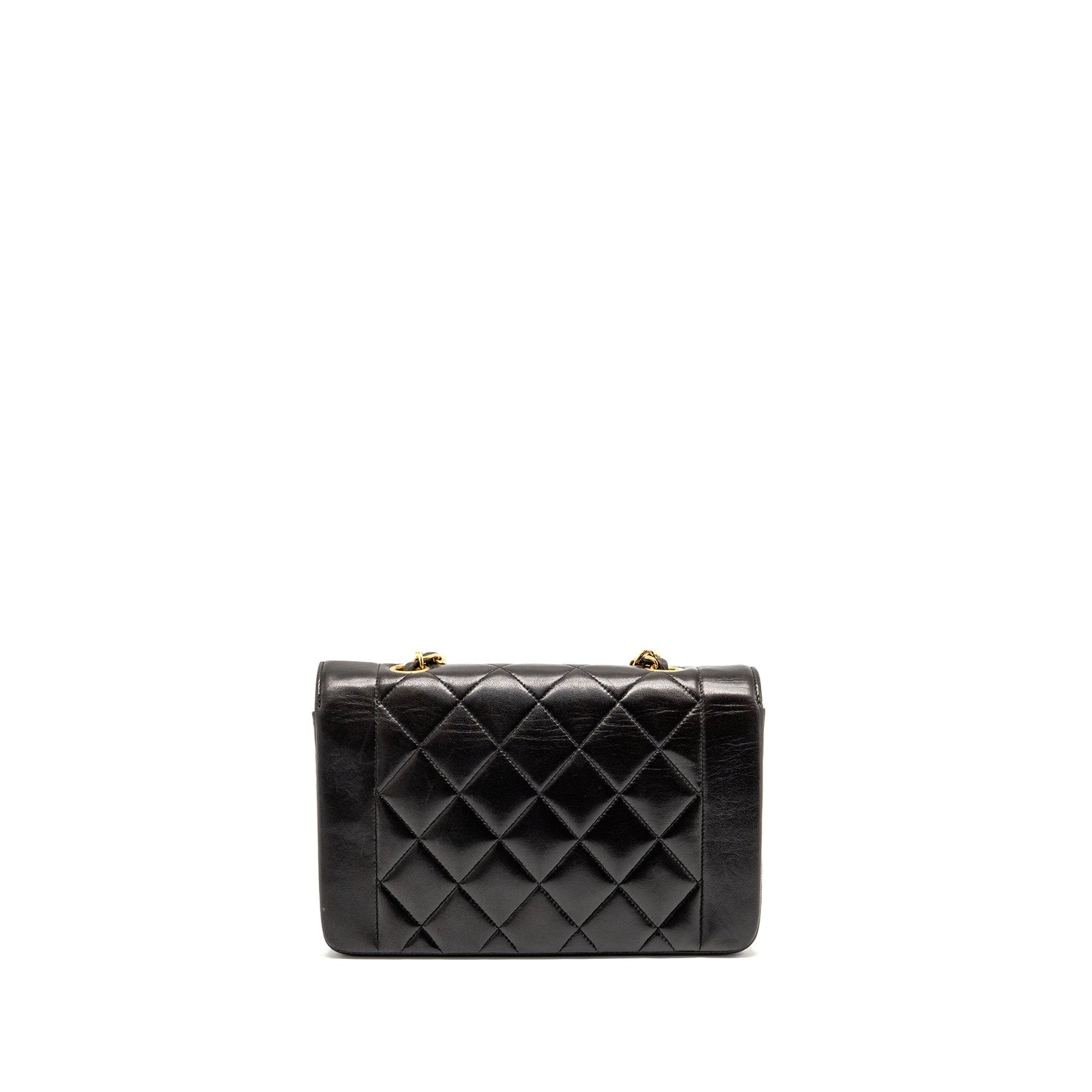 Chanel Diana Quilted Flap Lambskin GHW Black Small Shoulder Bag