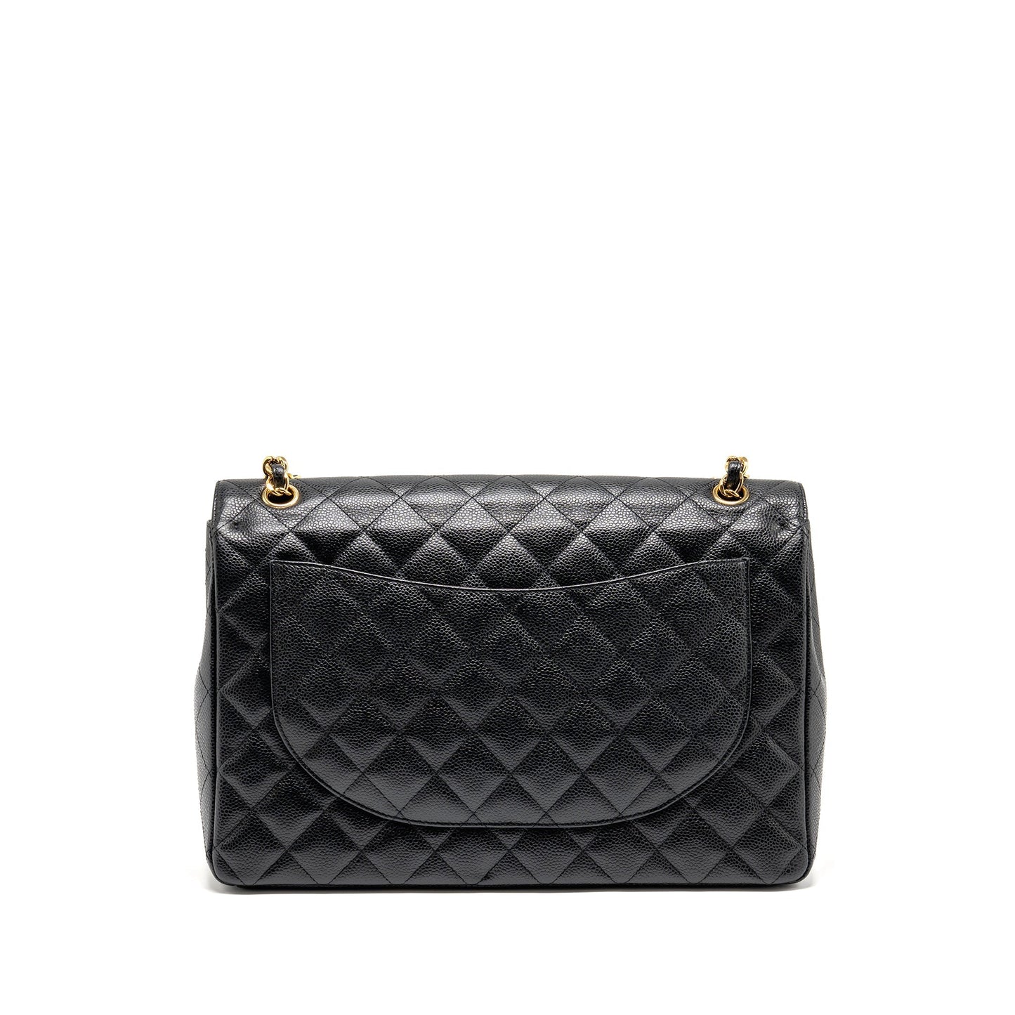 Chanel Maxi Classic Double Flap Caviar GHW Black Shoulder Bag Ghw 1