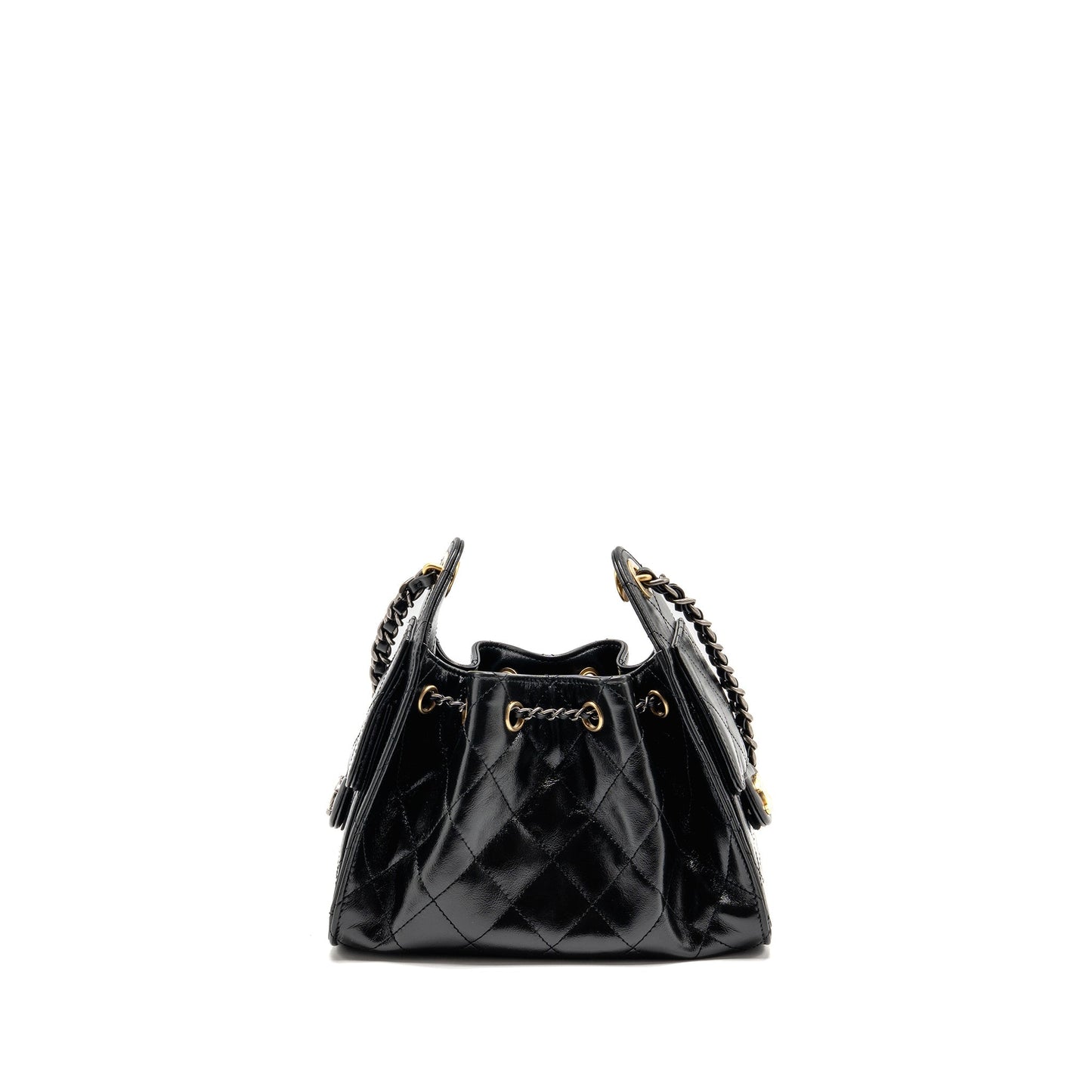 Chanel 25 Aged calfskin Hardware microchip Multicolour Black Mini Bag