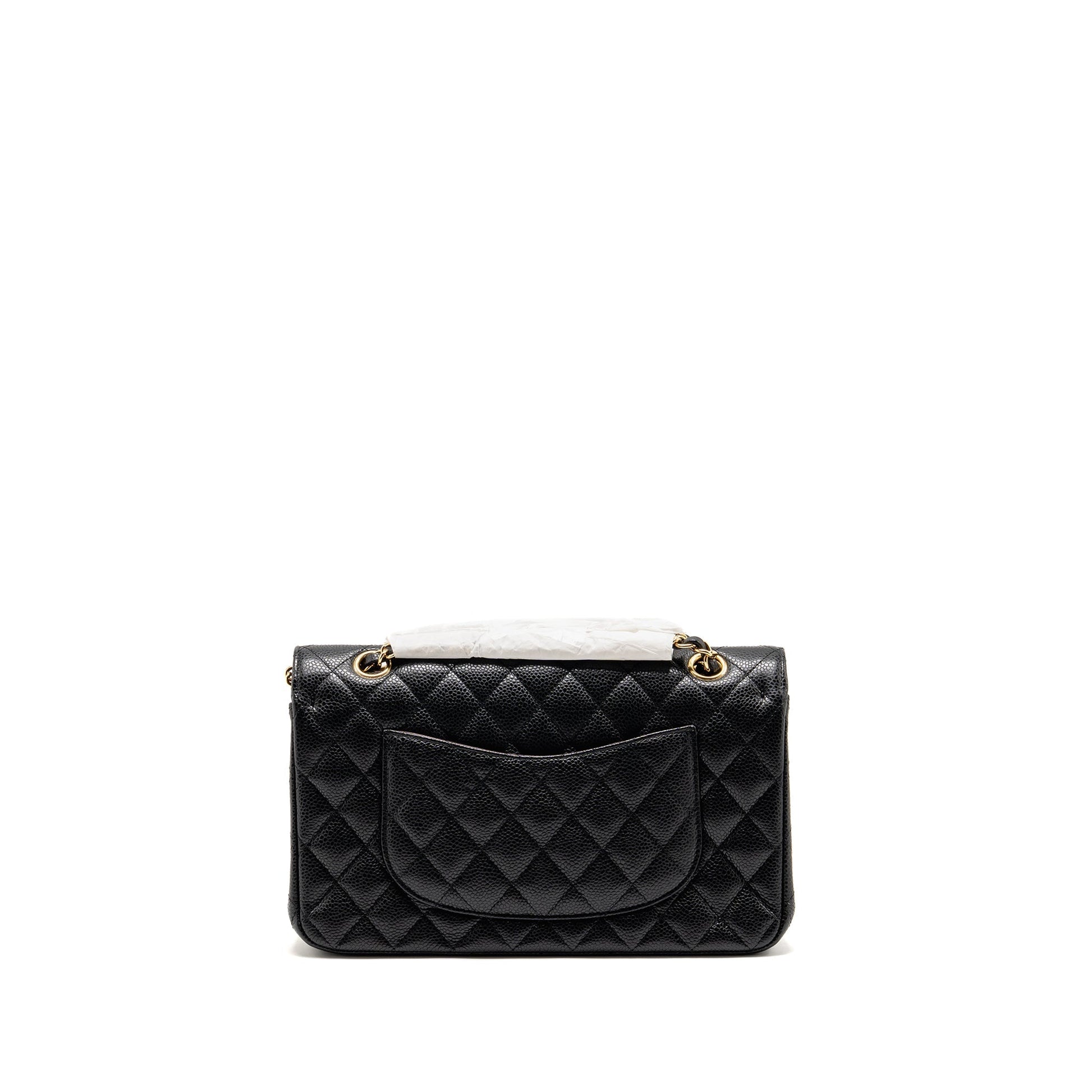 Chanel Classic Double Flap Caviar GHW Black Shoulder Bag Ghw 34