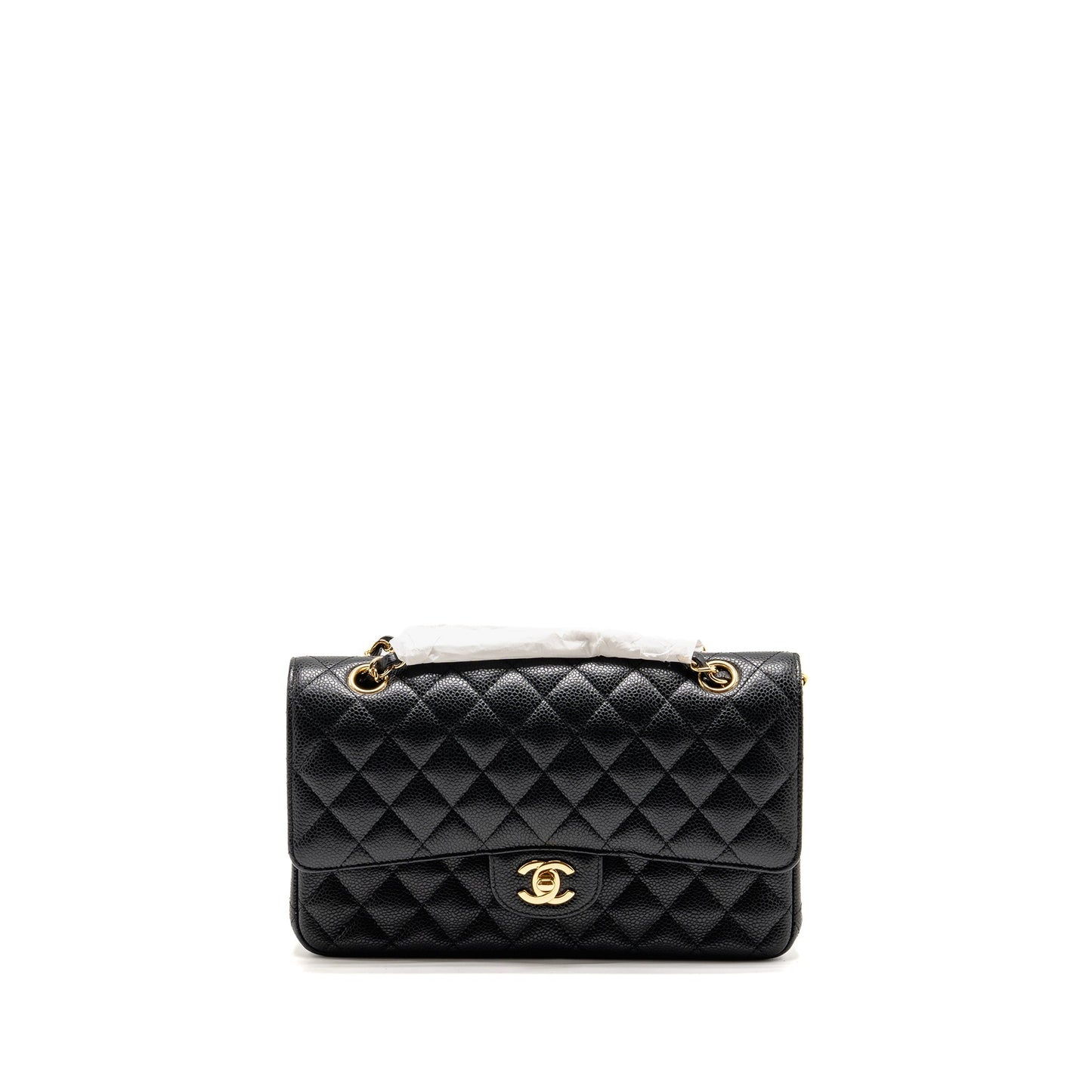 Chanel Classic Double Flap Caviar GHW Black Shoulder Bag Ghw 34