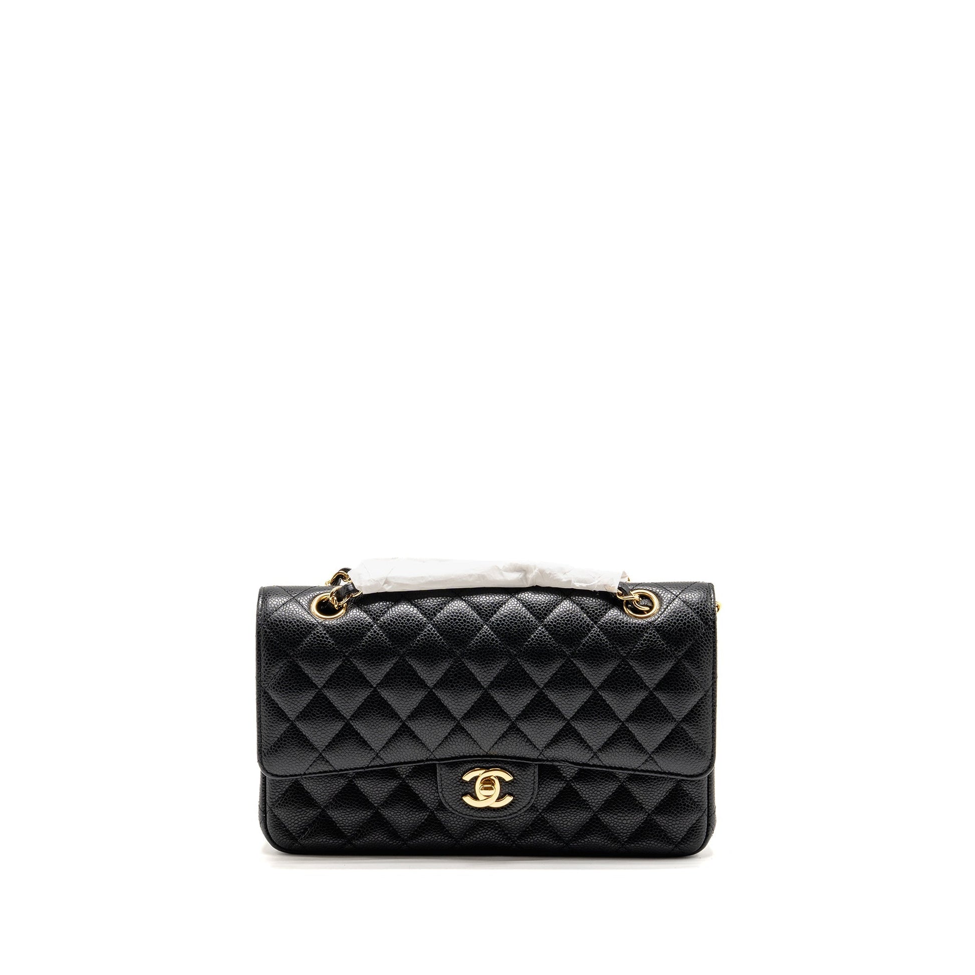 Chanel Classic Double Flap Caviar GHW Black Shoulder Bag Ghw 34