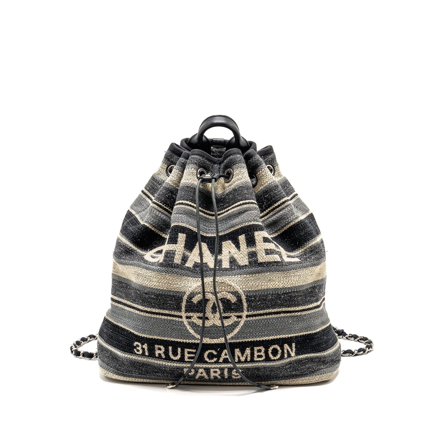 Chanel 31 Rue Cambon Bucket Backpack Fabric Multicolour Bucket Bag