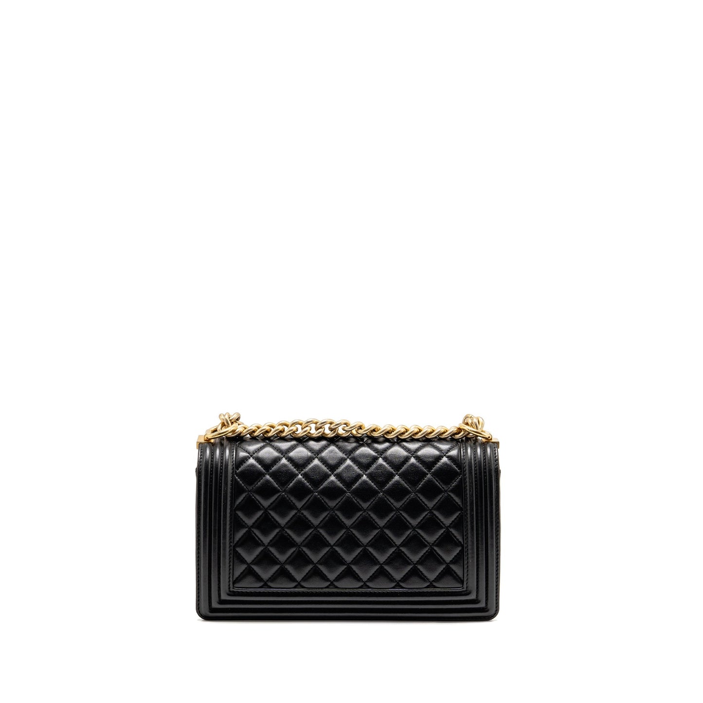 Chanel Boy Lambskin GHW Black Handbag Ghw 1