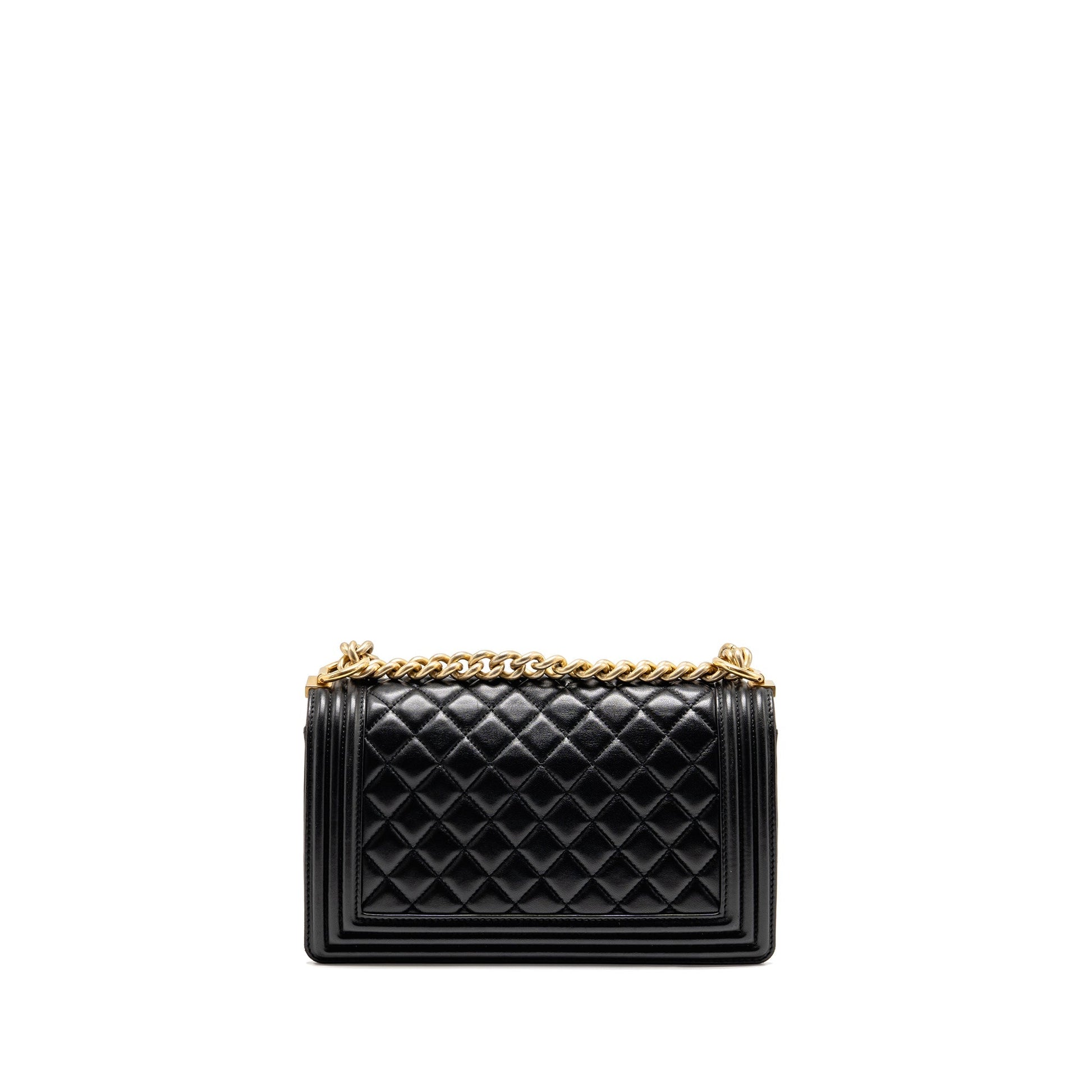 Chanel Boy Lambskin GHW Black Handbag Ghw 1