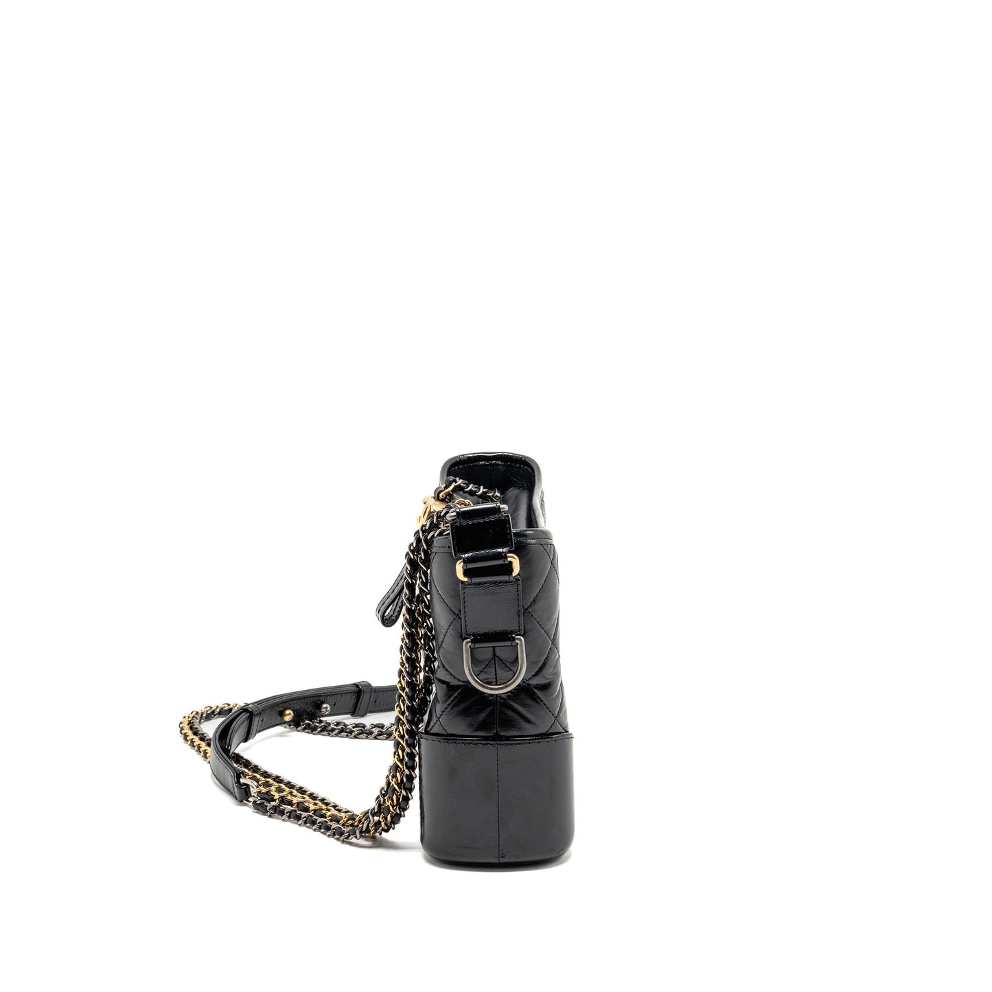Chanel New Gabrielle Hobo Calfskin Hardware Multicolour Black Shoulder Bag