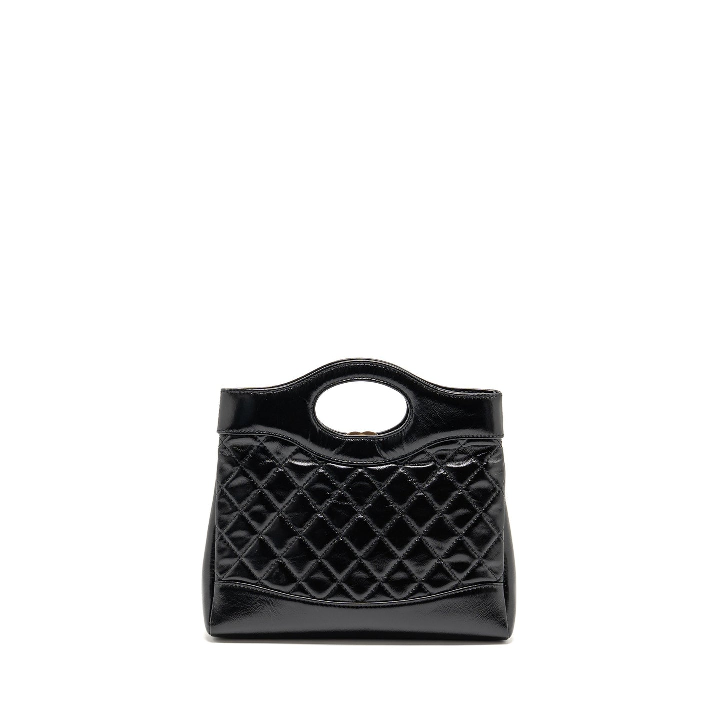 Chanel 31 Shiny Calfskin LGHW Microchip Black Mini Bag Microchip 2