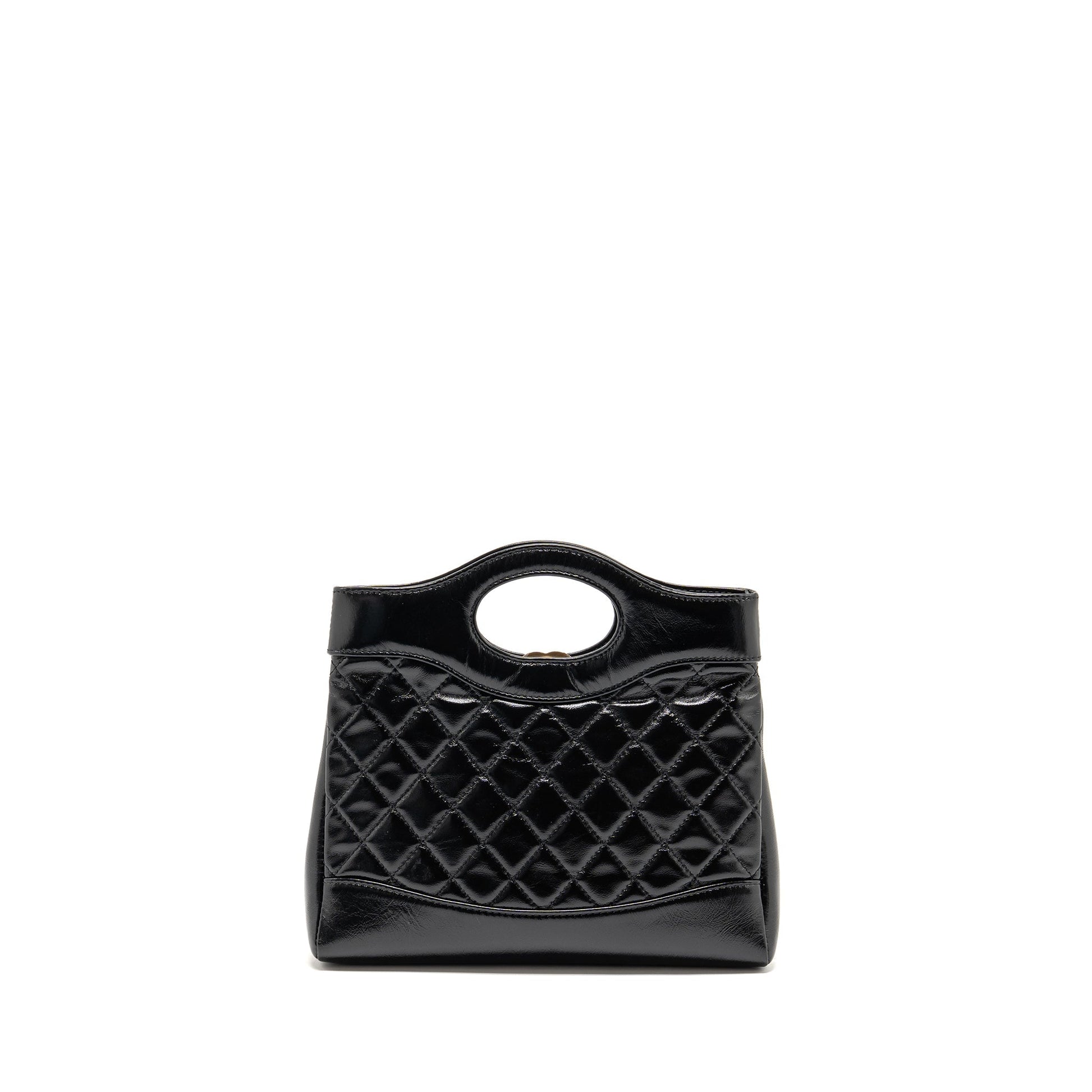 Chanel 31 Shiny Calfskin LGHW Microchip Black Mini Bag Microchip 2