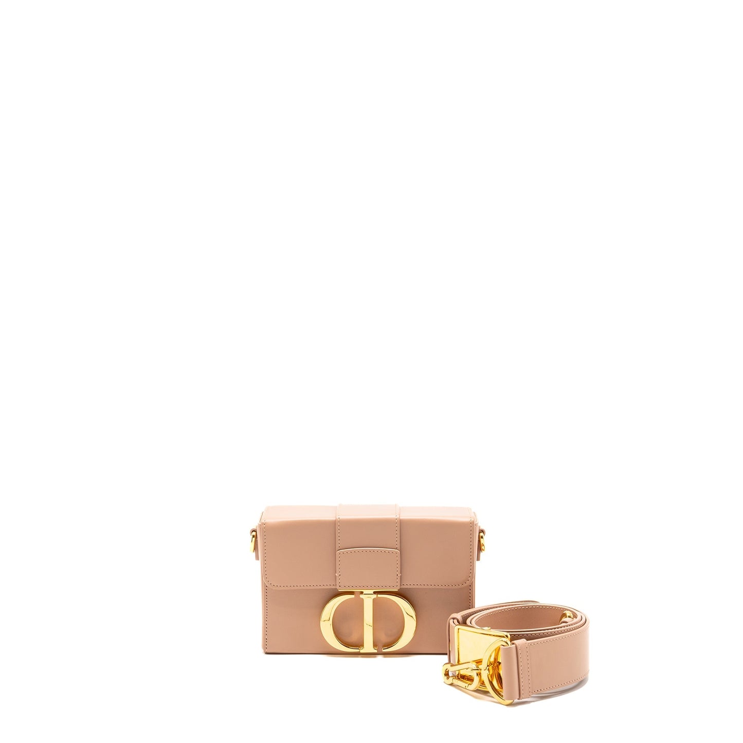 Dior Montaigne Box Calfskin Rose De Ven Handbag Travel Bag