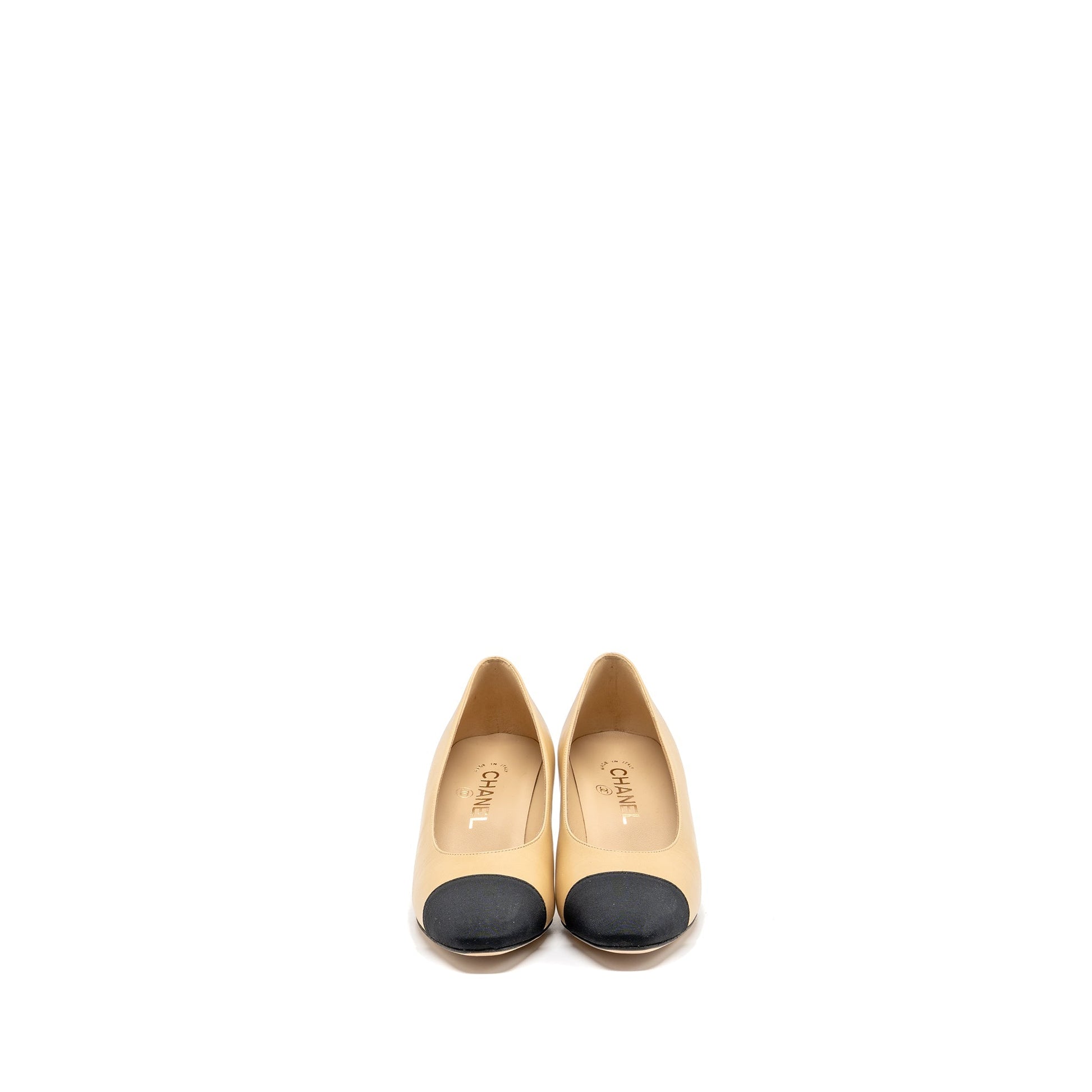 Chanel Black Beige Shoes Chanel