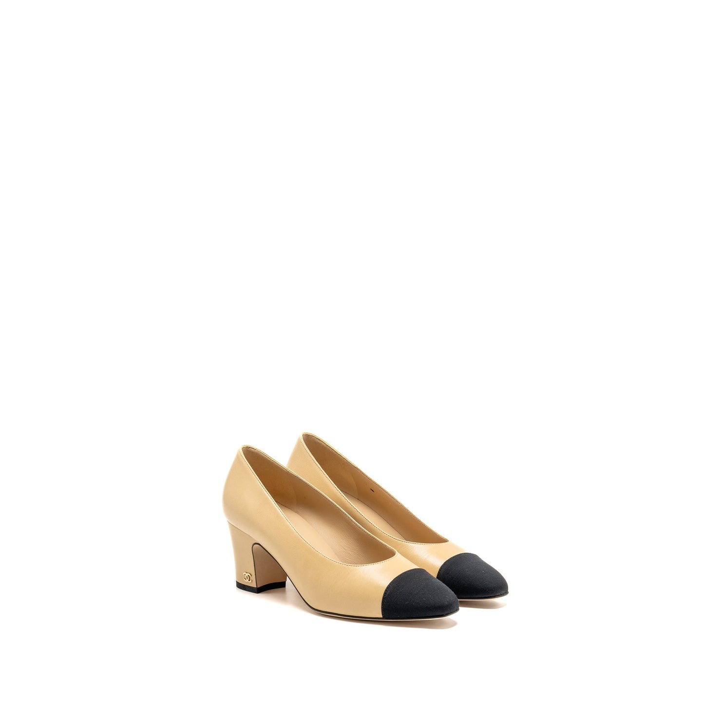 Chanel Black Beige Shoes Chanel