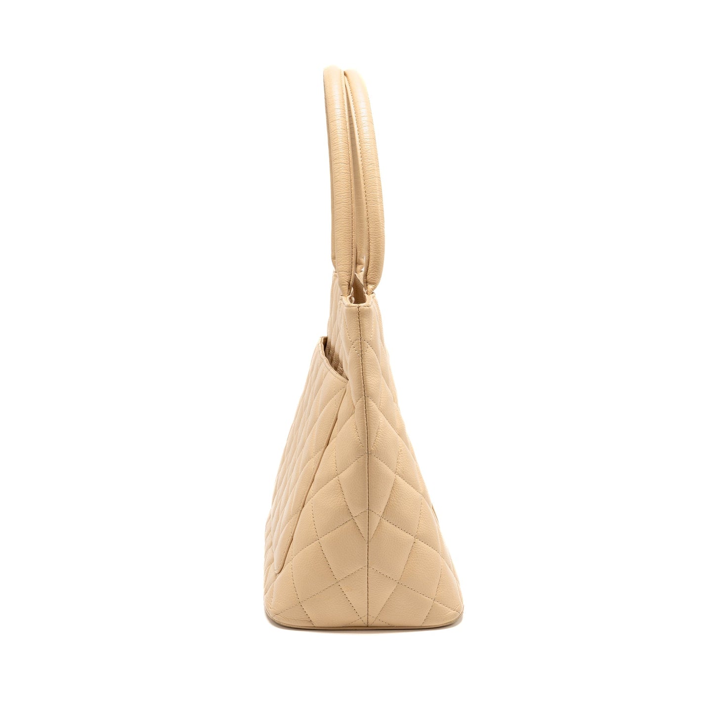 Chanel Medallion Caviar GHW Beige Tote Bag Ghw 1