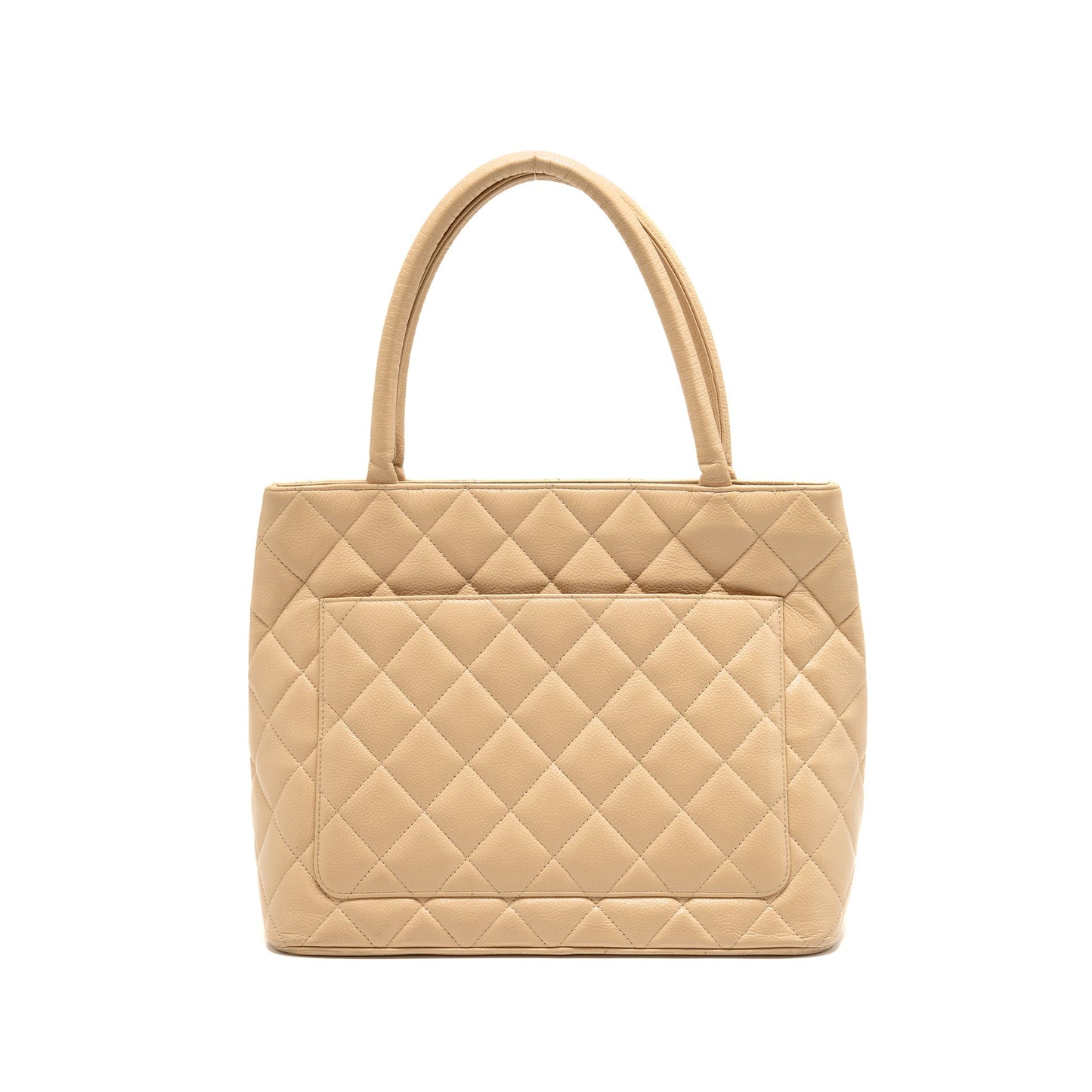 Chanel Medallion Caviar GHW Beige Tote Bag Ghw 1