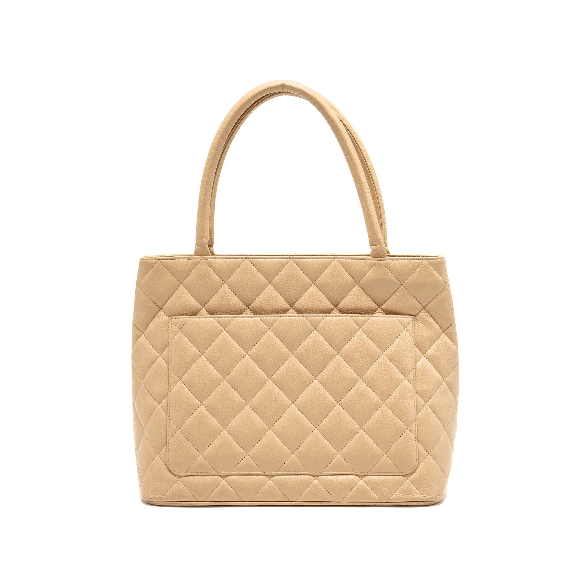 Chanel Medallion Caviar GHW Beige Tote Bag Ghw 1