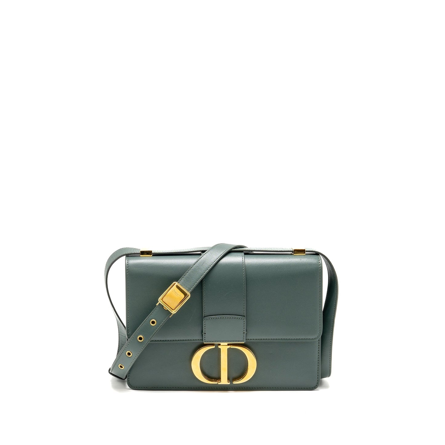Dior Montaigne Purse Calfskin Handbag Green Medium Travel Bag Green Handbag