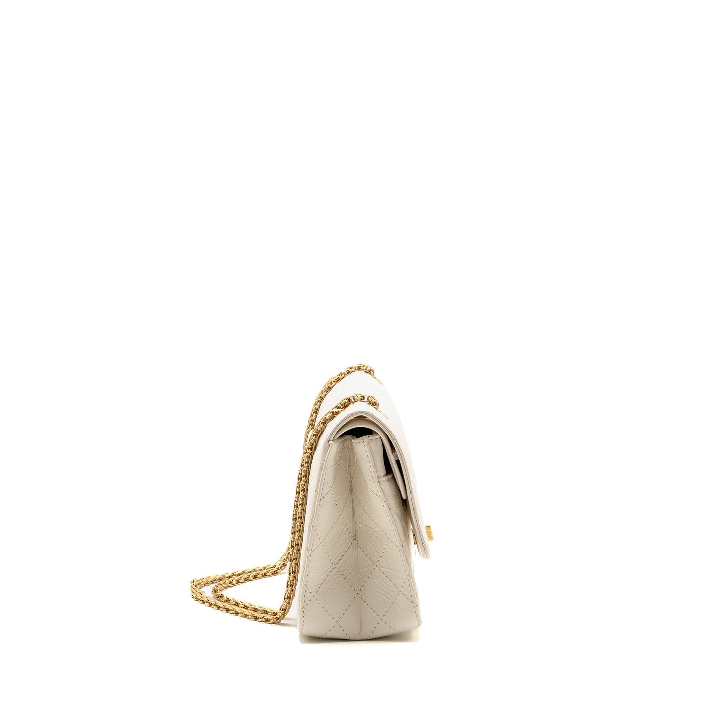 Chanel 2.55 226 Reissue Double Flap Aged White Shoulder Bag