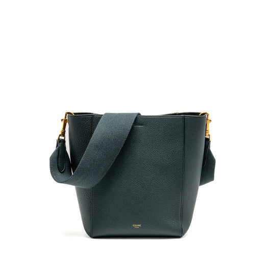Celine Sangle Purse Soft Grained Calfskin Amazone Handbag Small Bucket Bucket Bag