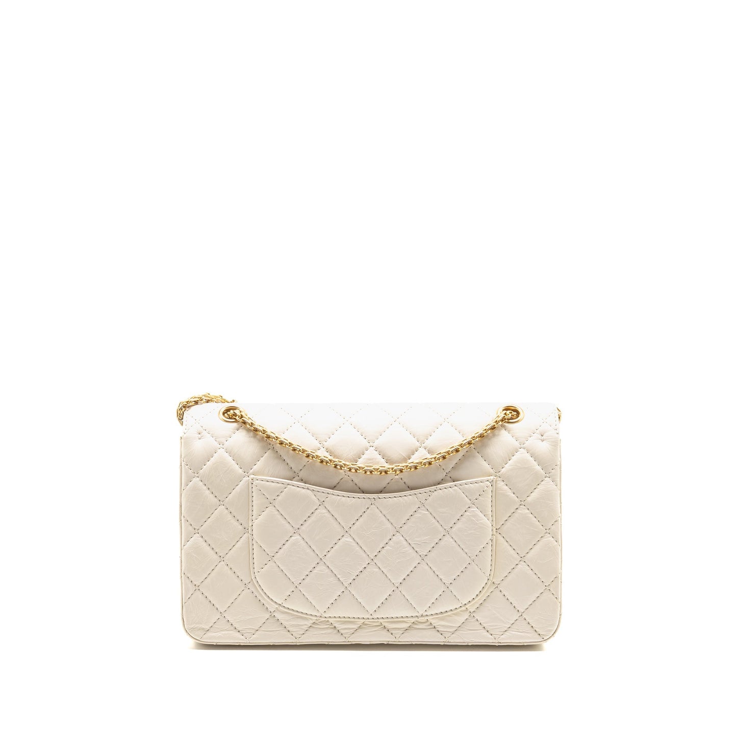 Chanel 2.55 226 Reissue Double Flap Aged White Shoulder Bag