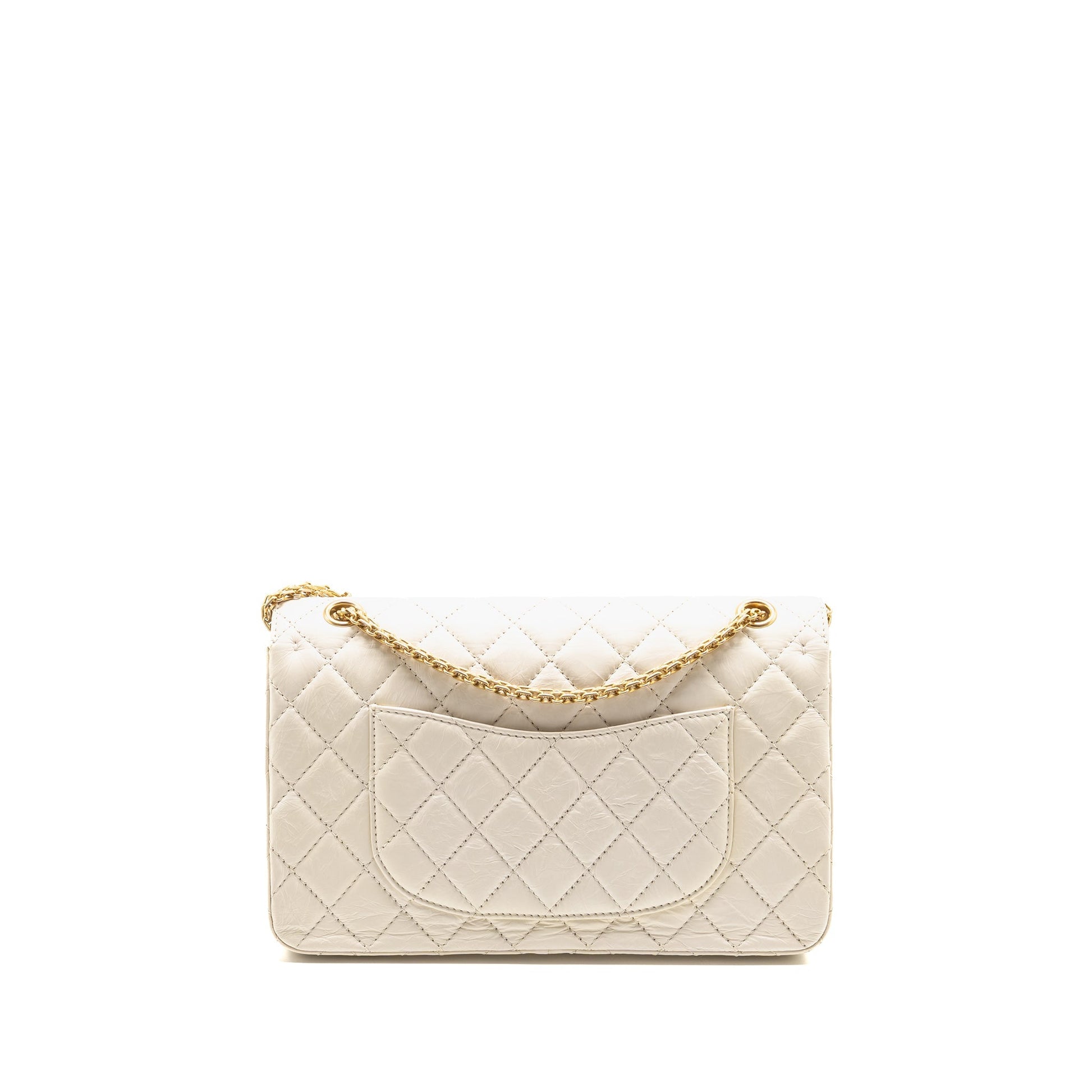Chanel 2.55 226 Reissue Double Flap Aged White Shoulder Bag