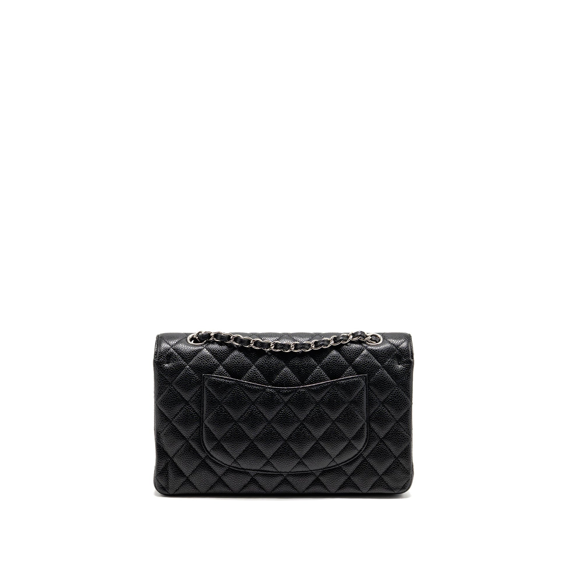 Chanel Classic Double Flap Caviar SHW Black Shoulder Bag Shw 14