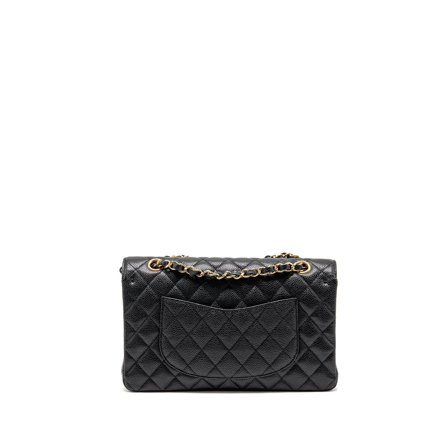 Chanel classic double flap caviar GHW Black Shoulder Bag 23