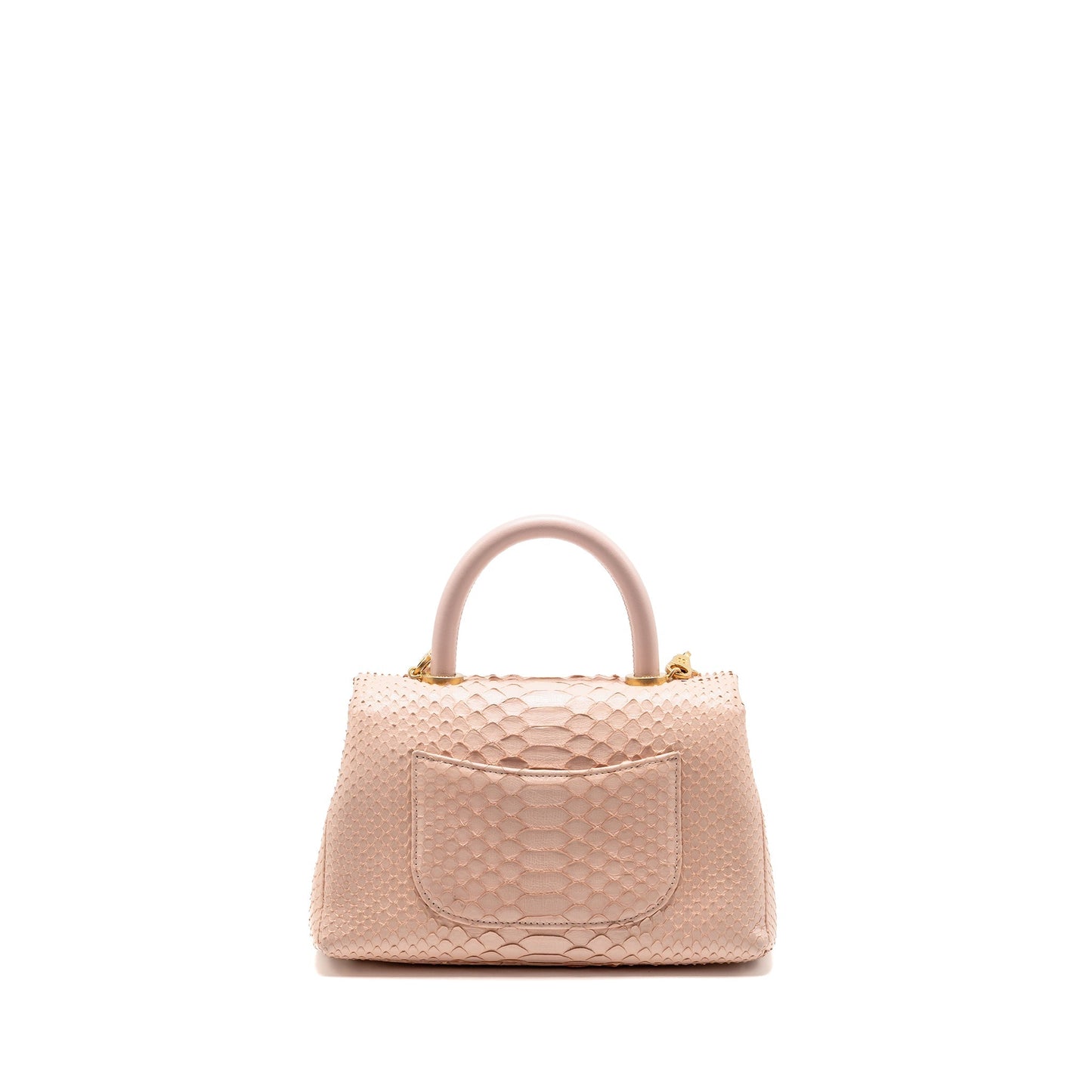 Chanel Coco Handle Python Light GHW Pink Small Handbag