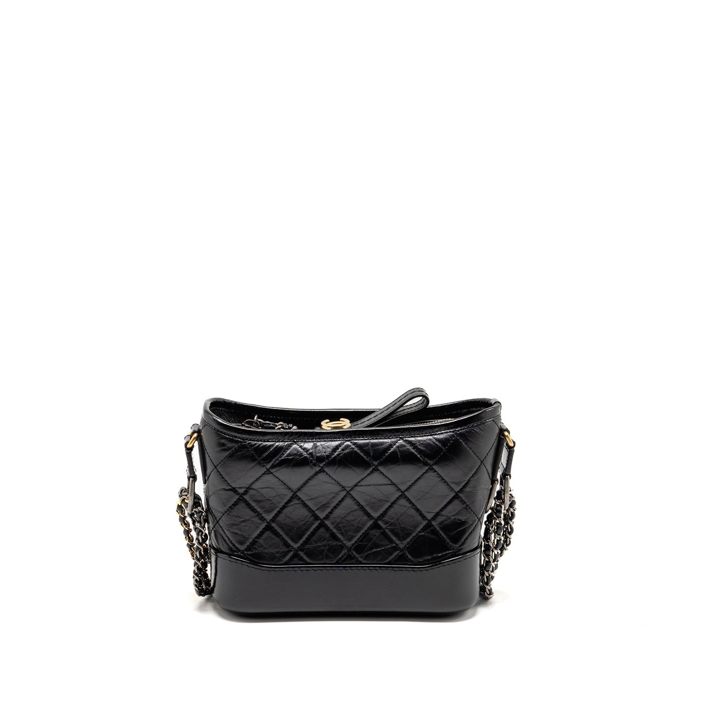 Chanel Gabrielle Hobo calfskin hardware Multicolor Black Small Shoulder Bag