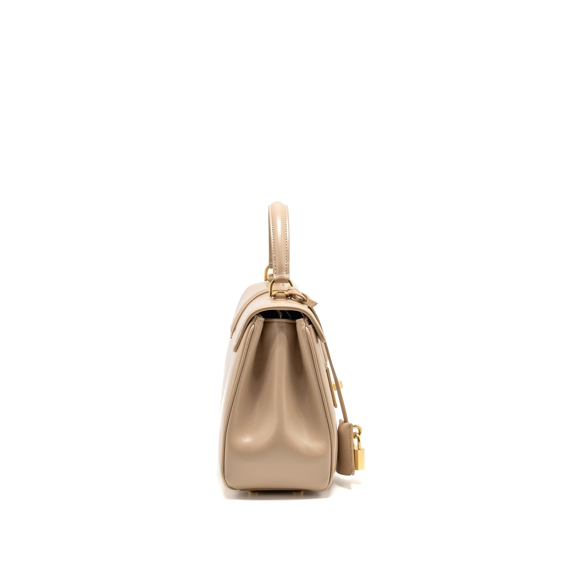 Celine Soft Purse Calfskin Handbag Beige Small Travel Bag