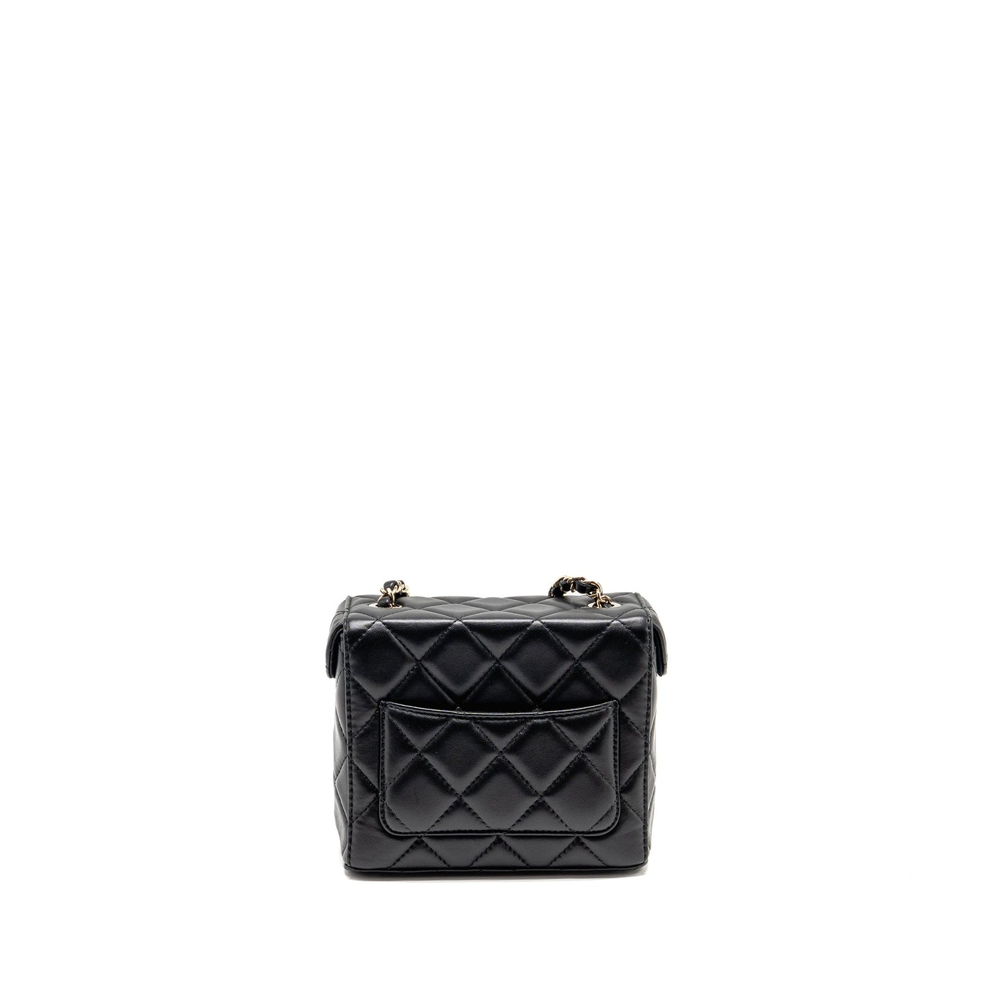 Chanel flap vanity lambskin LGWH microchip Black Handbag