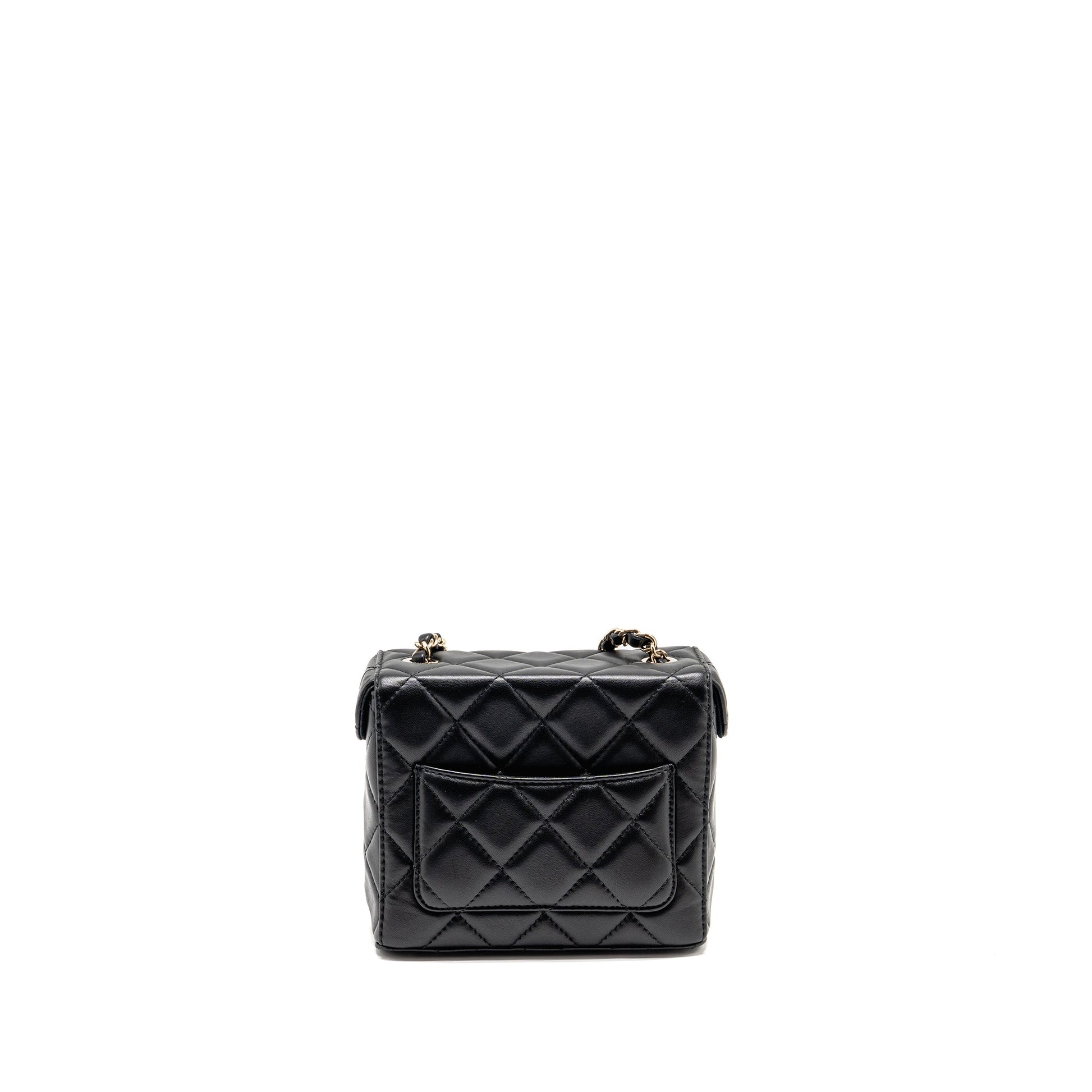 Chanel flap vanity lambskin LGWH microchip Black Handbag