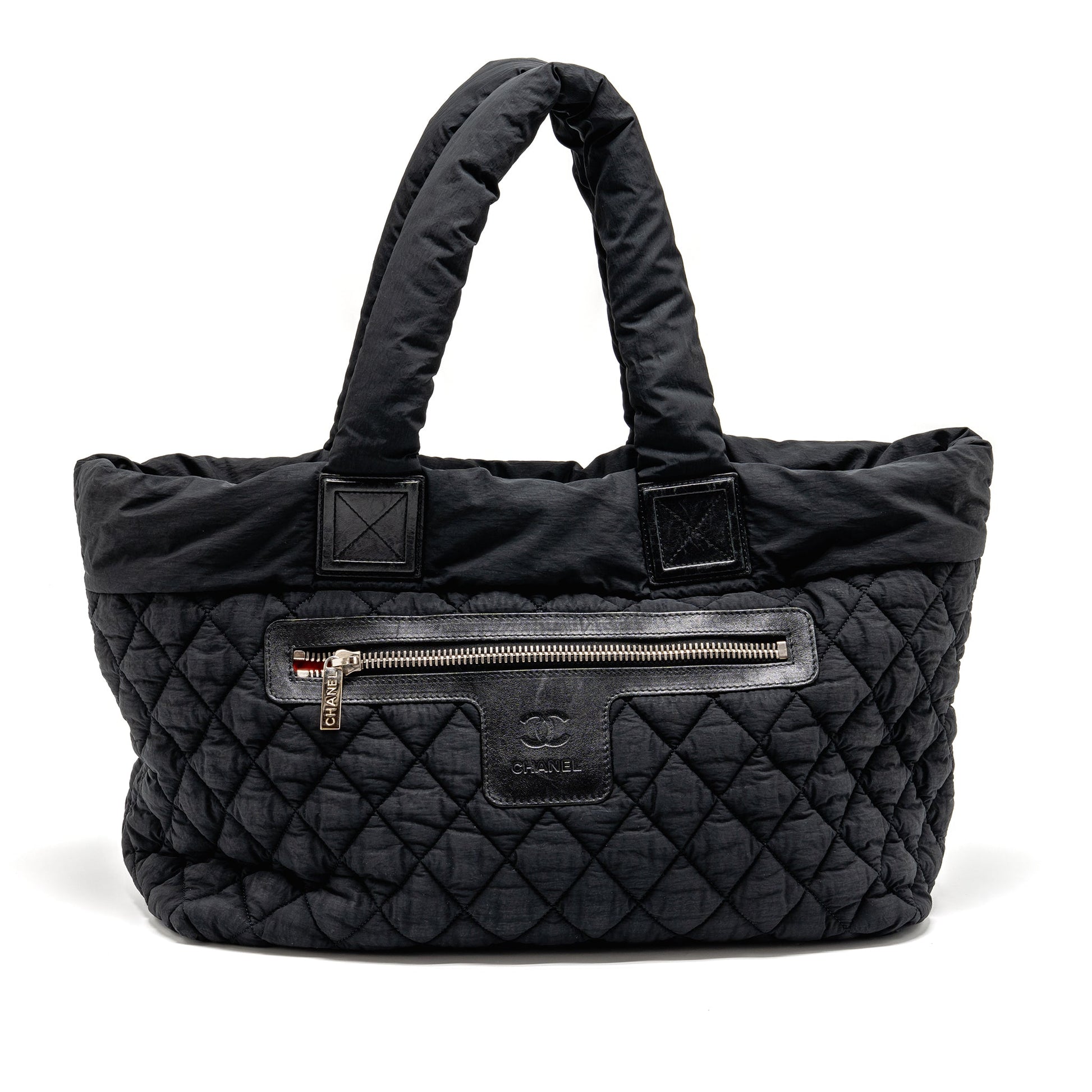 Chanel Cocoon Nylon SHW Black Canvas Travel Bag