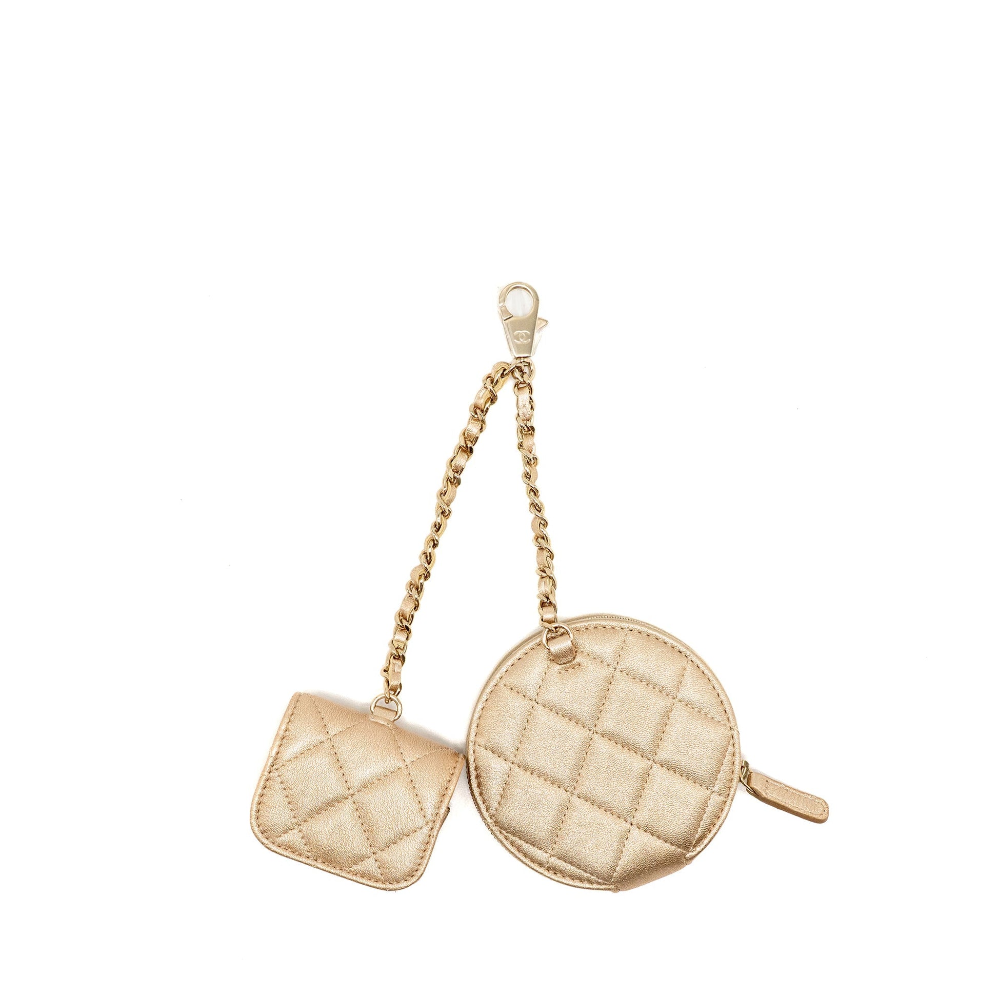 Chanel 25C Coin AirPods Gold Handbag