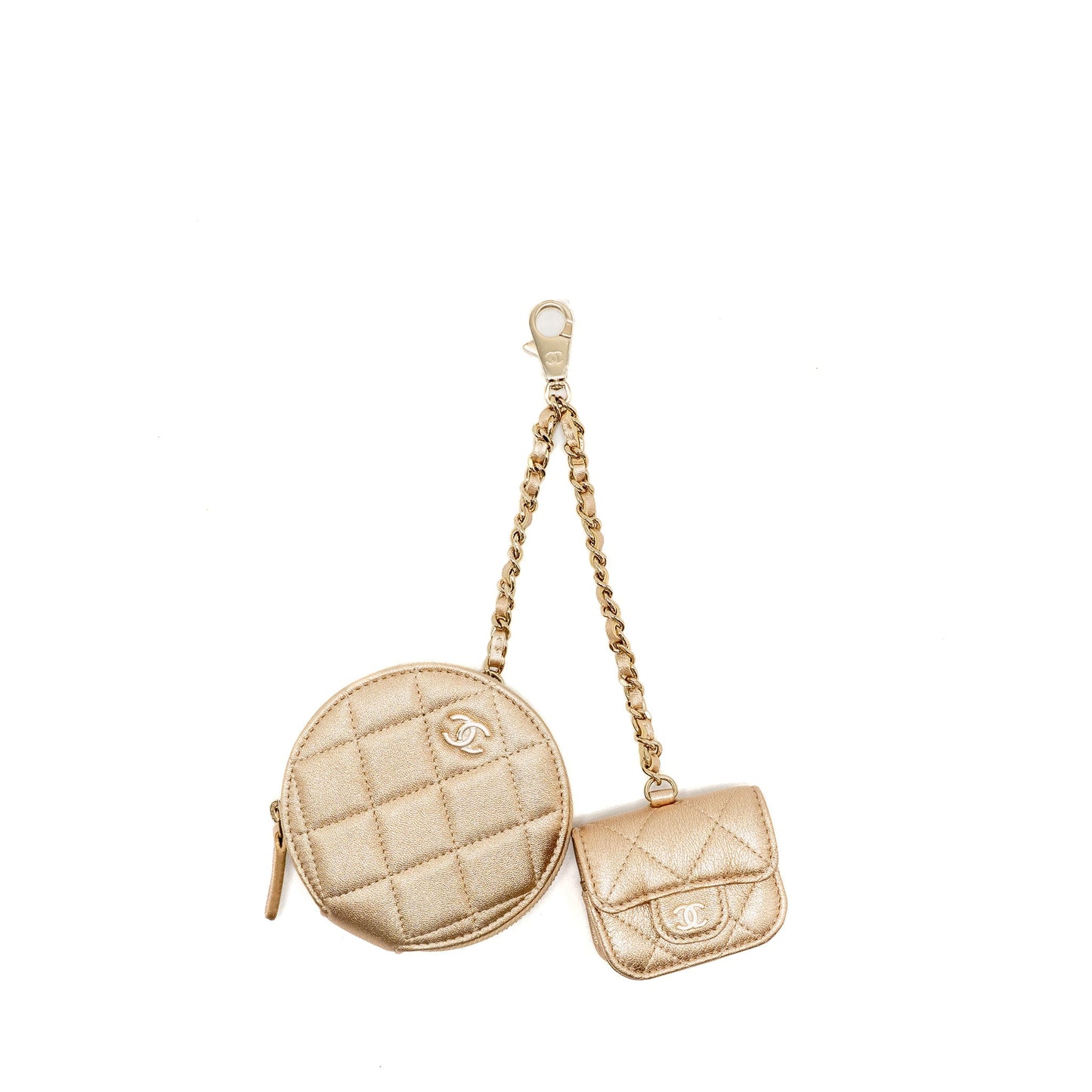 Chanel 25C Coin AirPods Gold Handbag