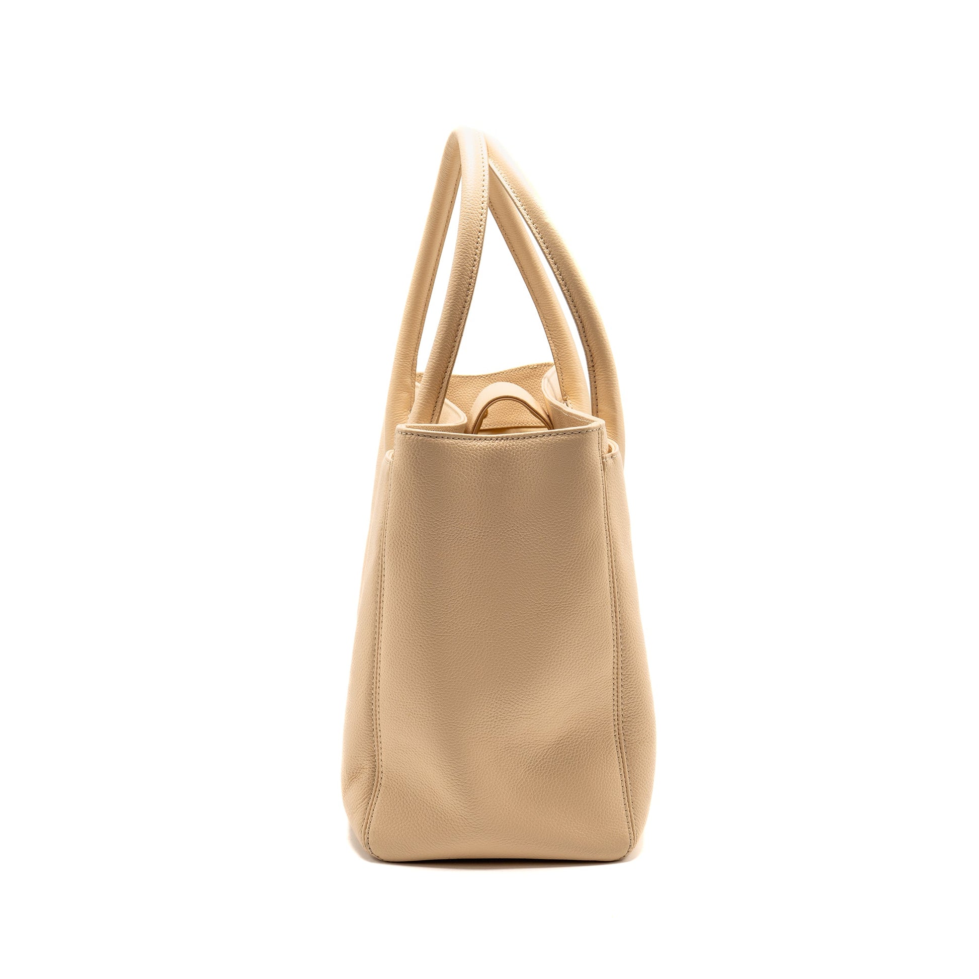 Chanel Cerf caviar GHW Beige Tote Bag
