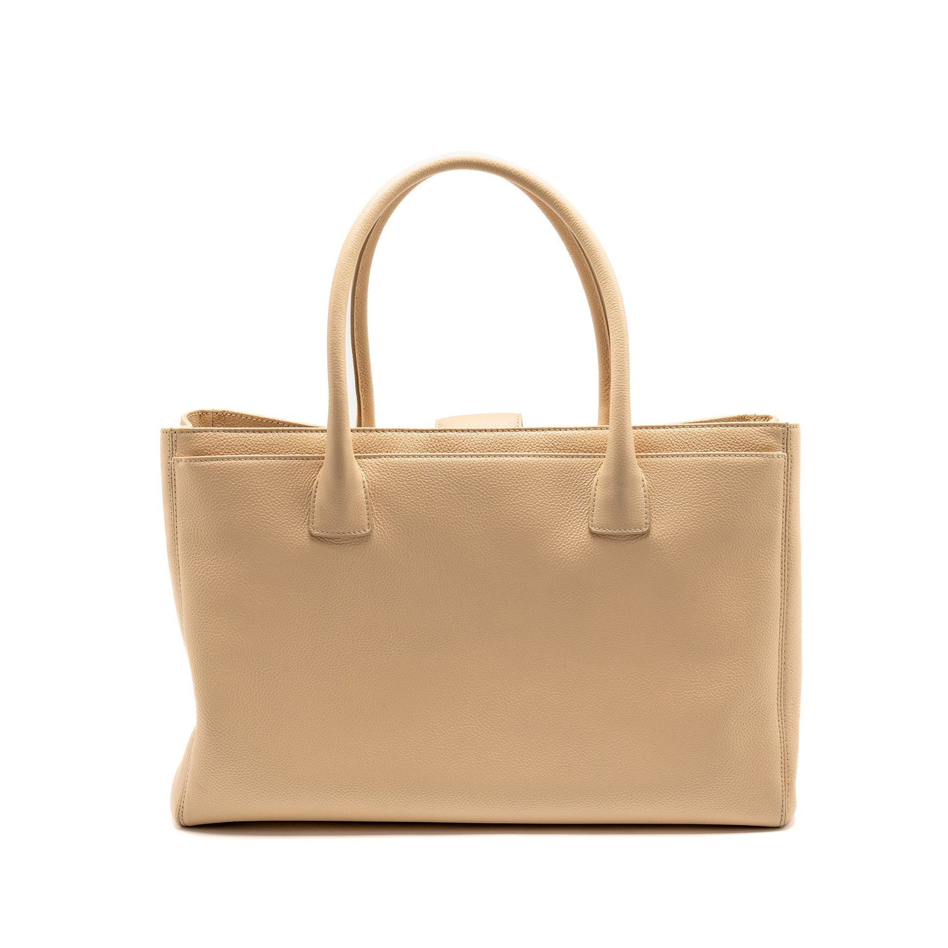Chanel Cerf caviar GHW Beige Tote Bag