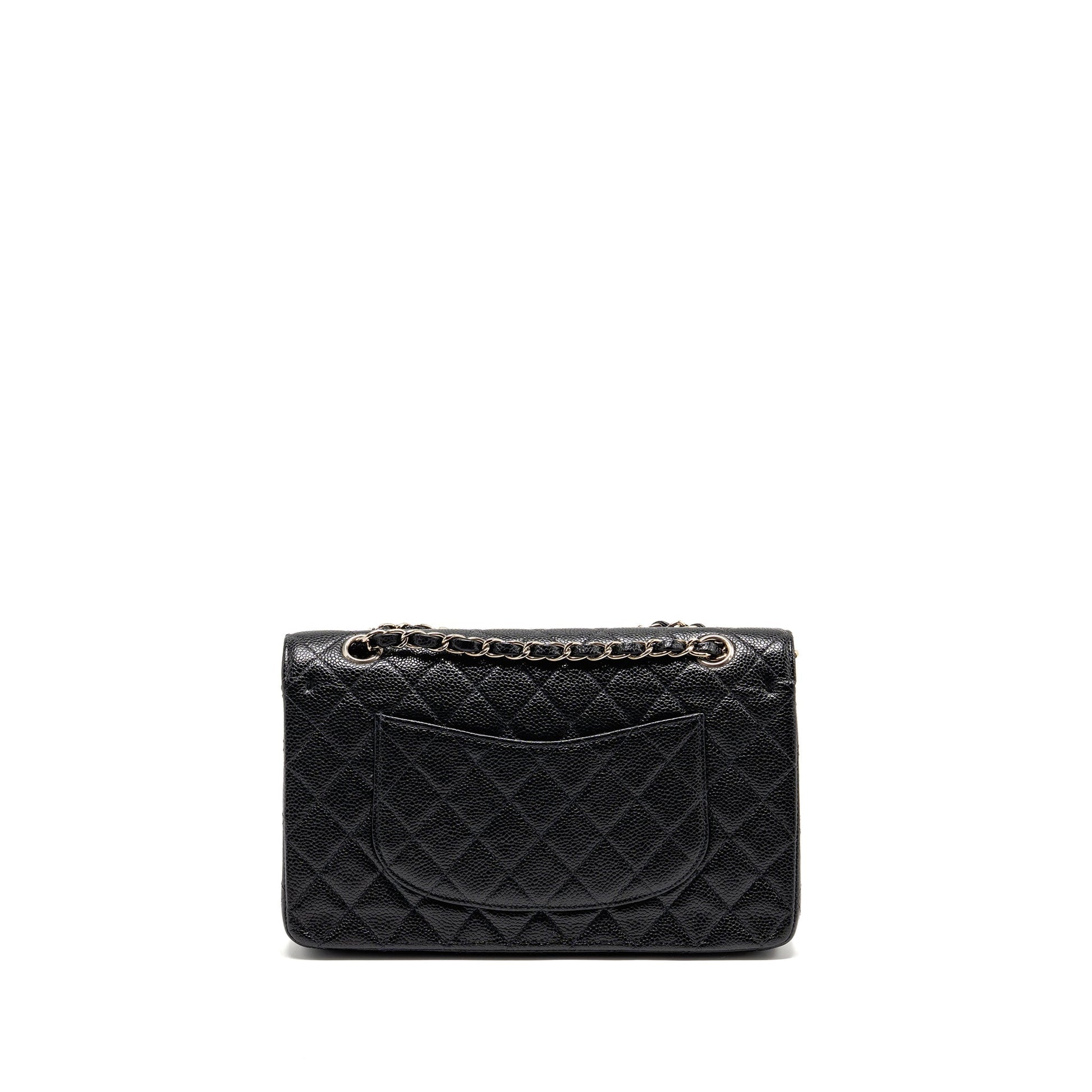 Chanel Classic Double Flap Caviar SHW Black Shoulder Bag Shw 9