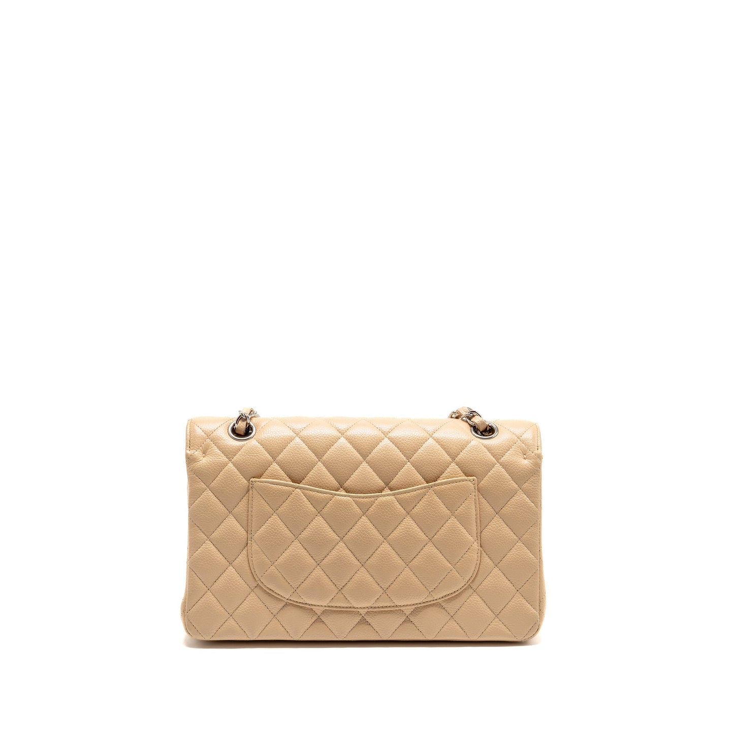 Chanel Classic Double Flap Caviar SHW Beige Shoulder Bag Shw 1