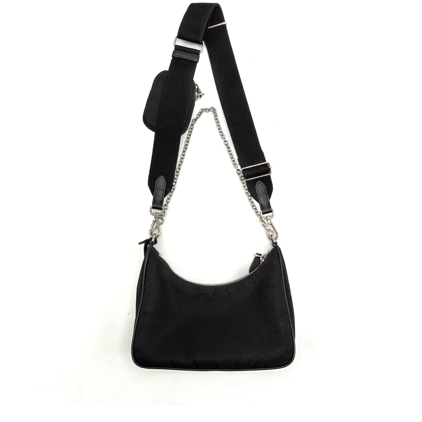 Prada Re Edtion Purse Handbag Nylon Black Travel Bag