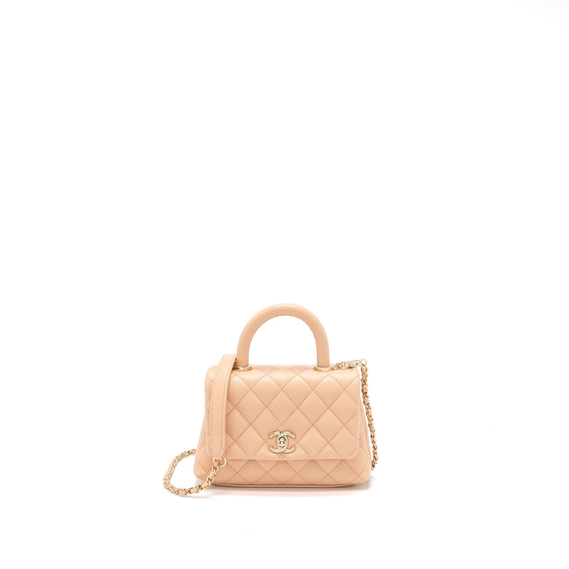 Chanel Coco Handle Caviar Light LGHW Pink Mini Bag