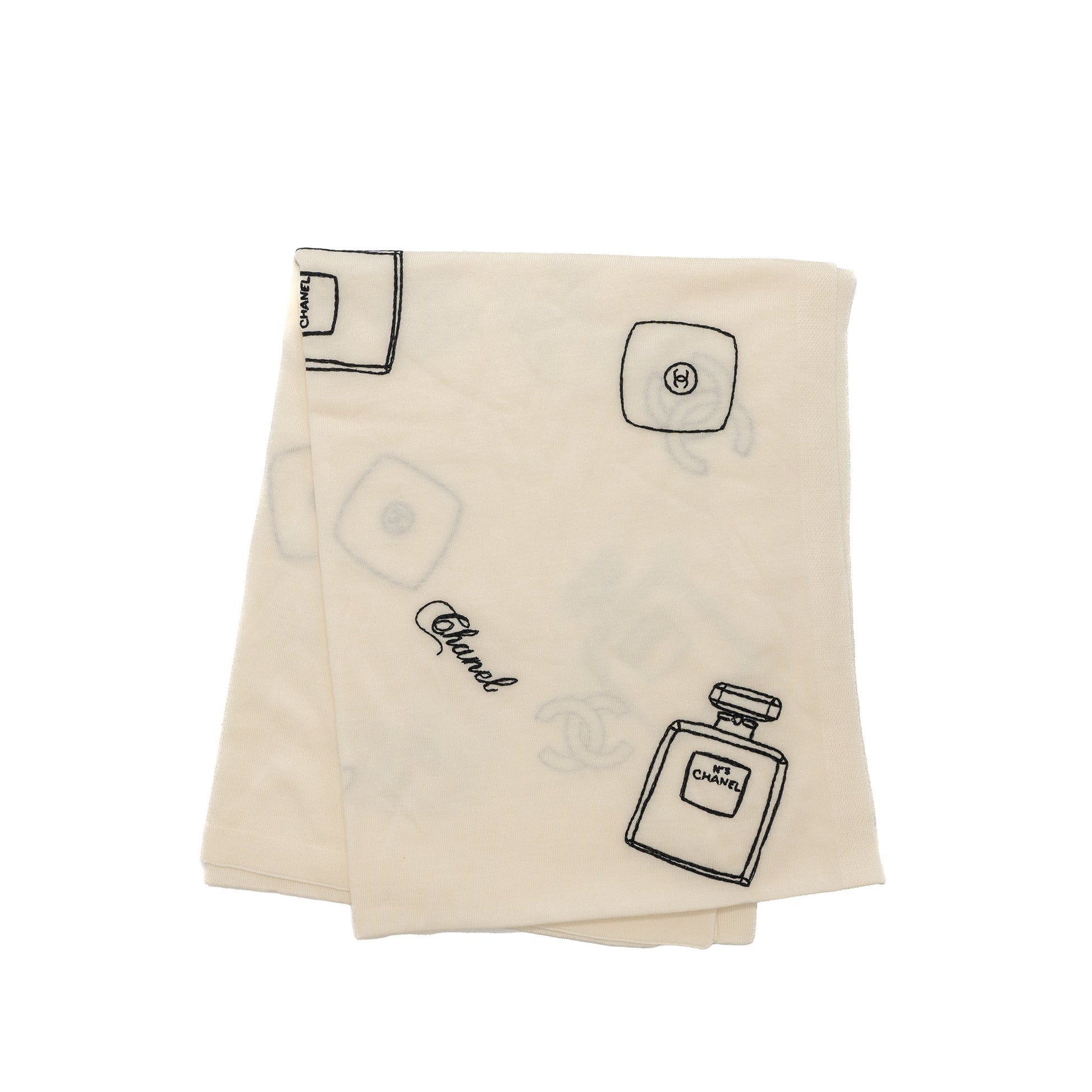 Chanel 21c Scarf Wool Cashmere Ivory
