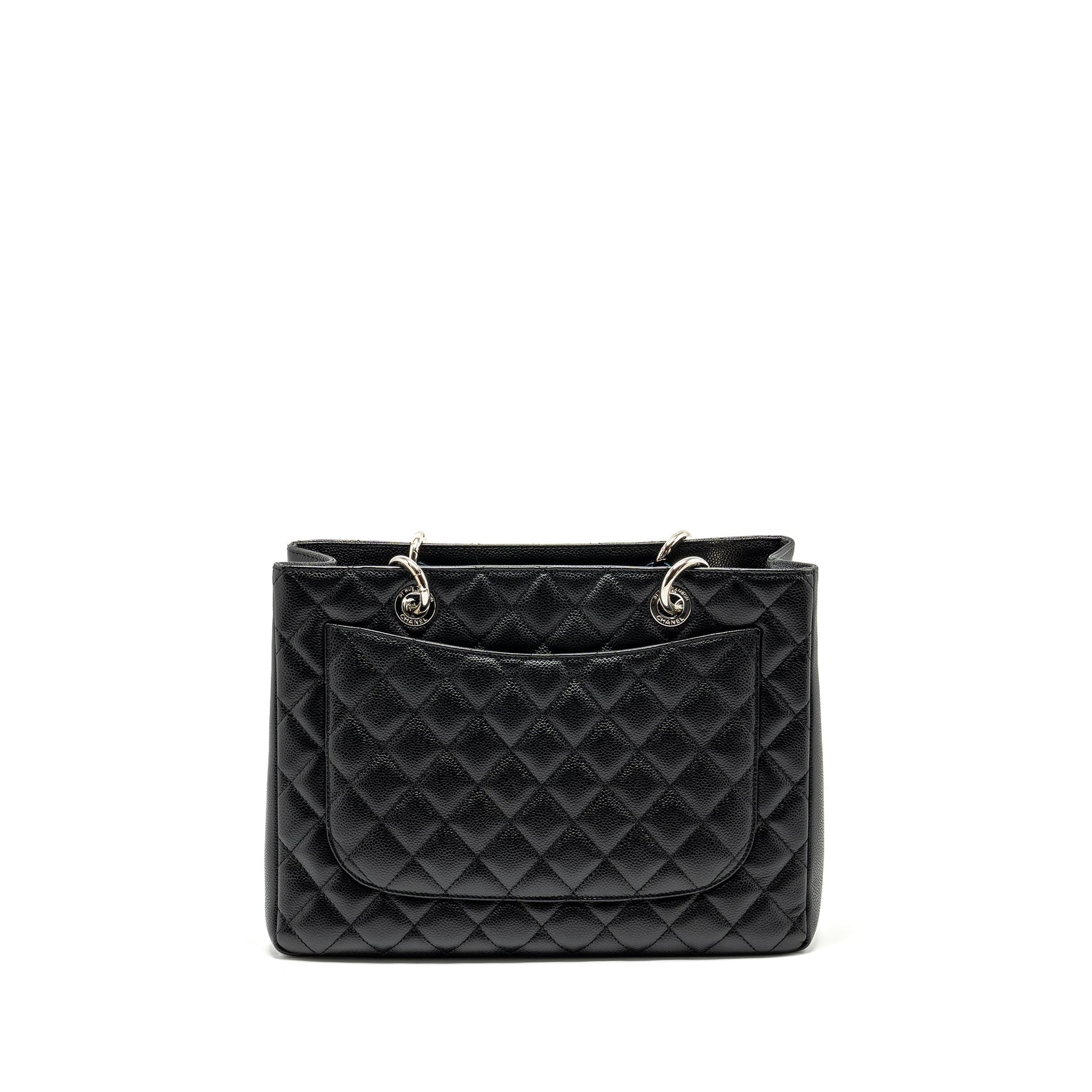 Chanel Grand Shopping Caviar SHW Black Tote Bag 6