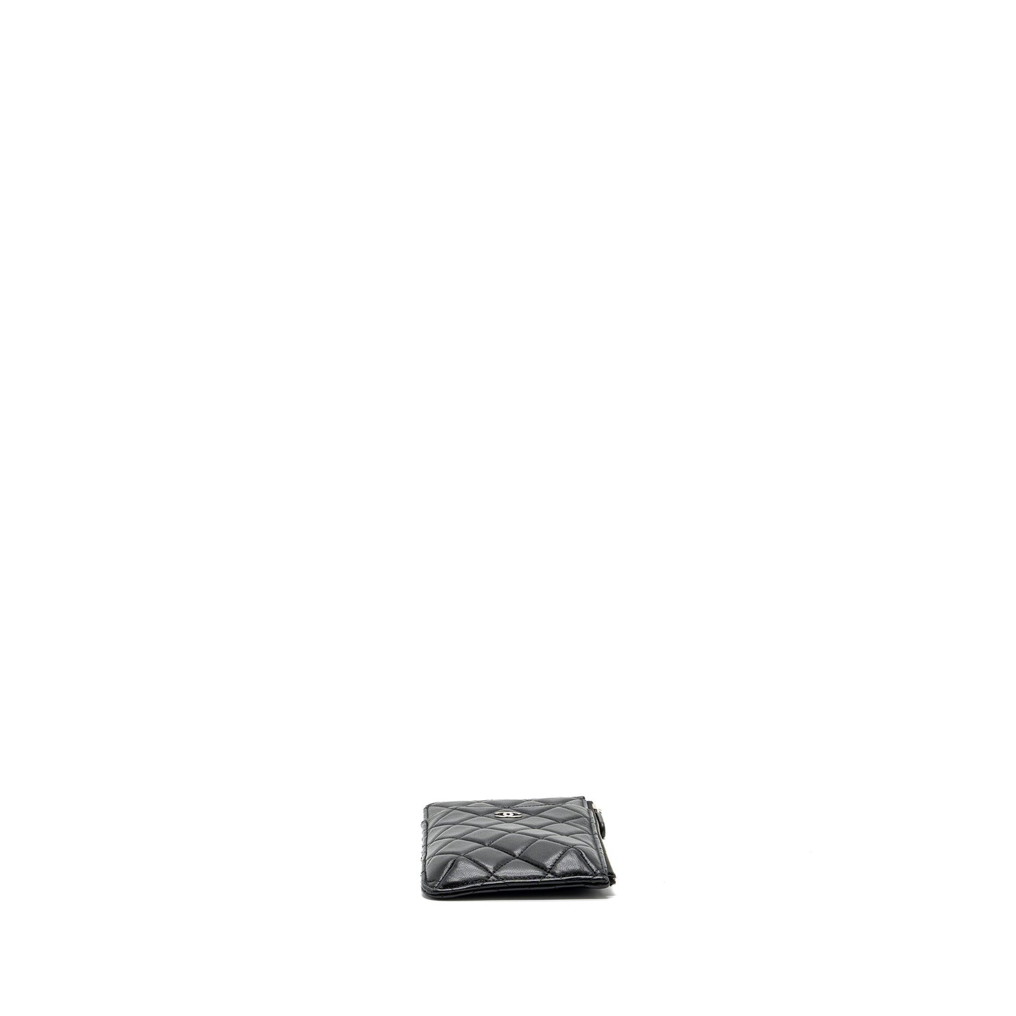 Chanel phone zip lambskin SHW Black Handbag