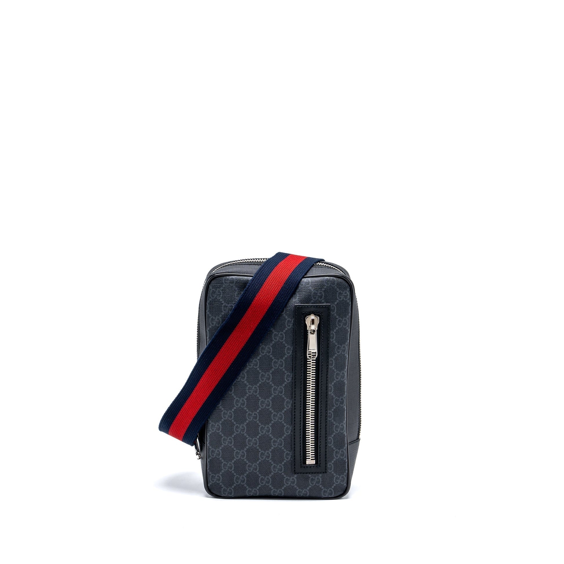 Gucci Sling Backpack Supreme Shw Canvas Black Crossbody Bag