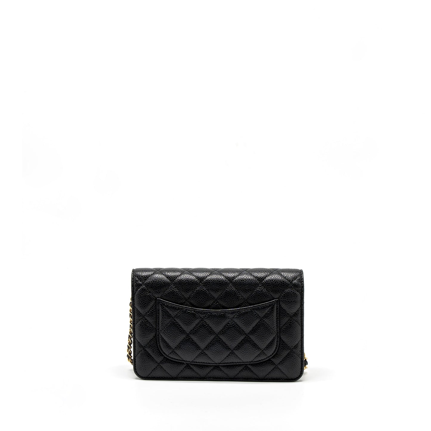 Chanel Classic On Caviar GHW Black Wallet Case Ghw 12