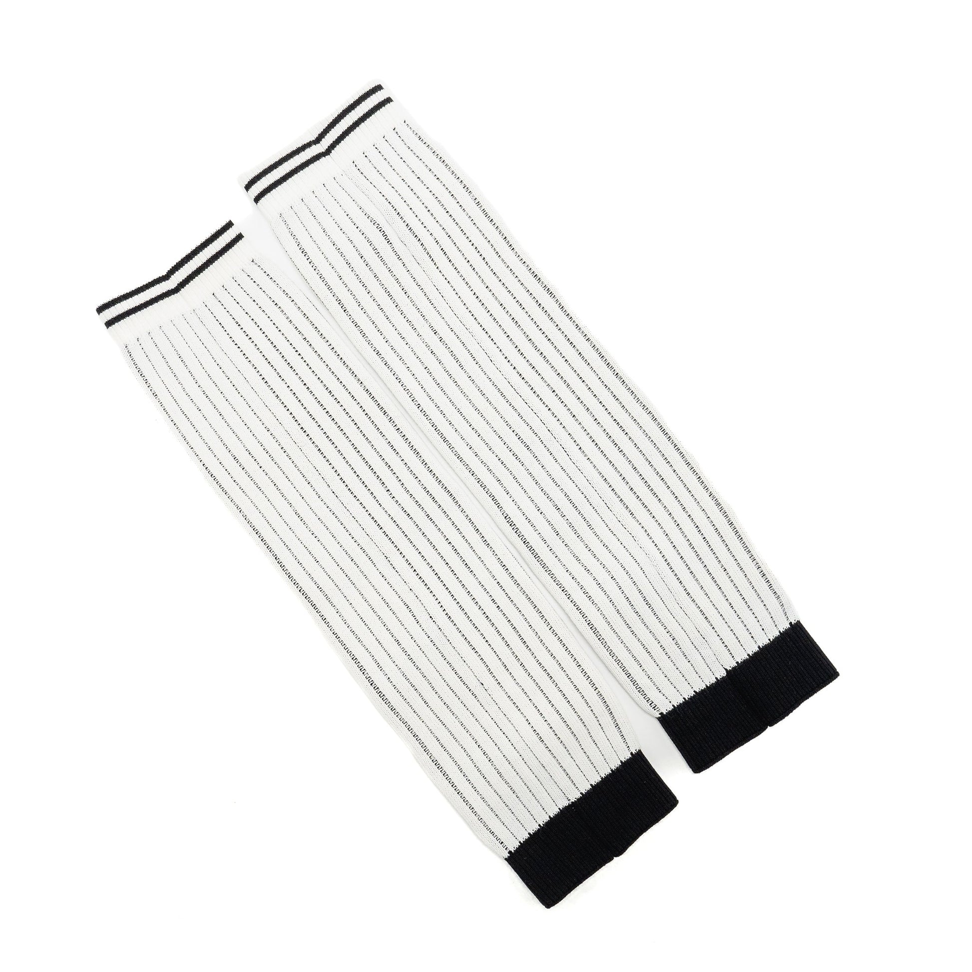 Chanel 24c CC Logo Gaiters Leg Warmers White Handbag