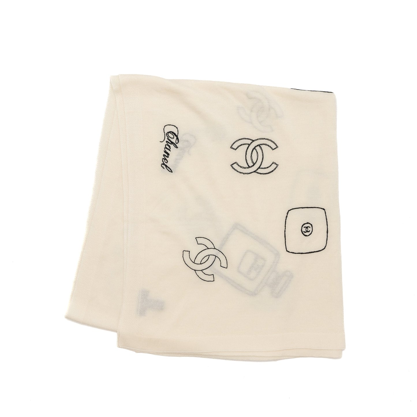 Chanel 21c Scarf Wool Cashmere Ivory