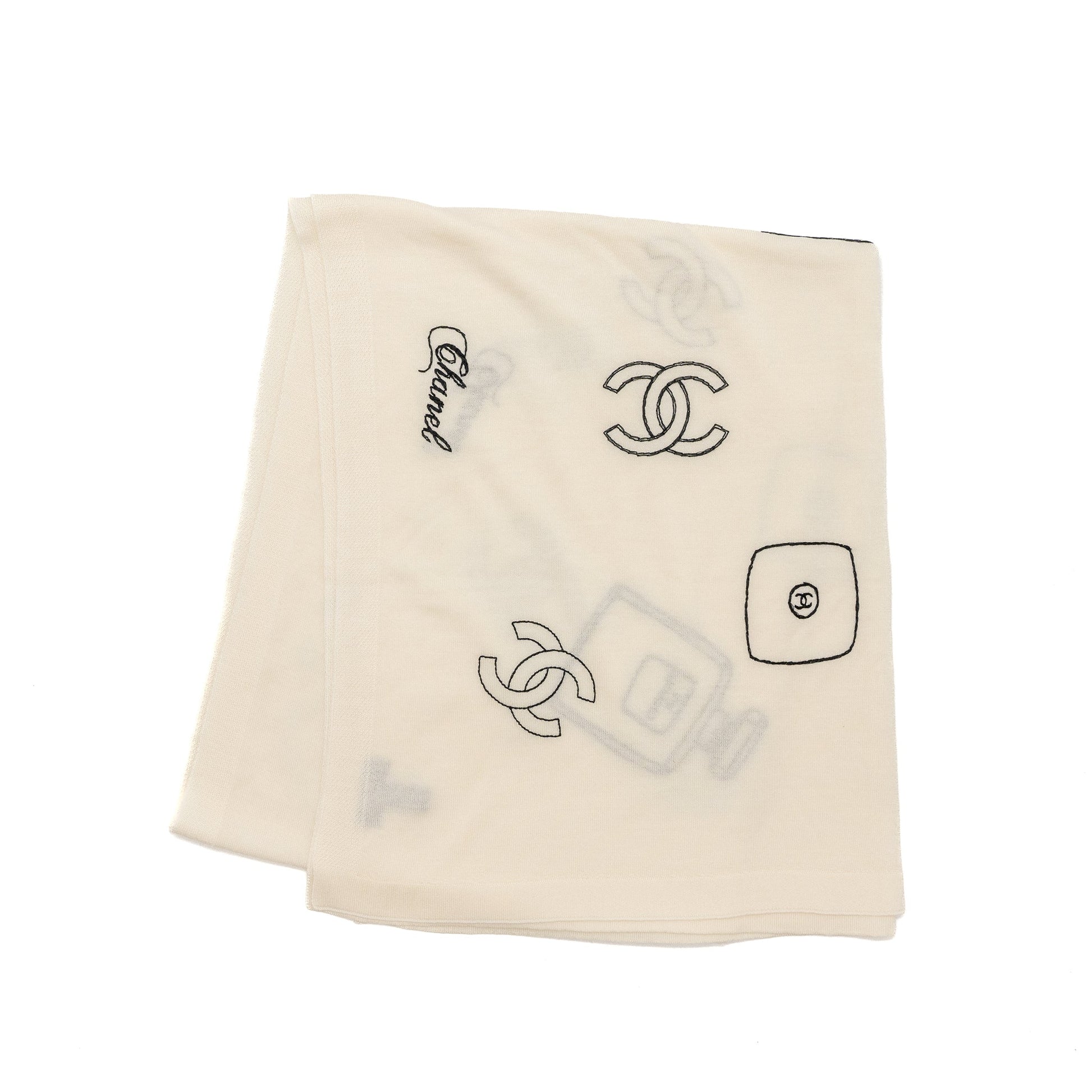 Chanel 21c Scarf Wool Cashmere Ivory
