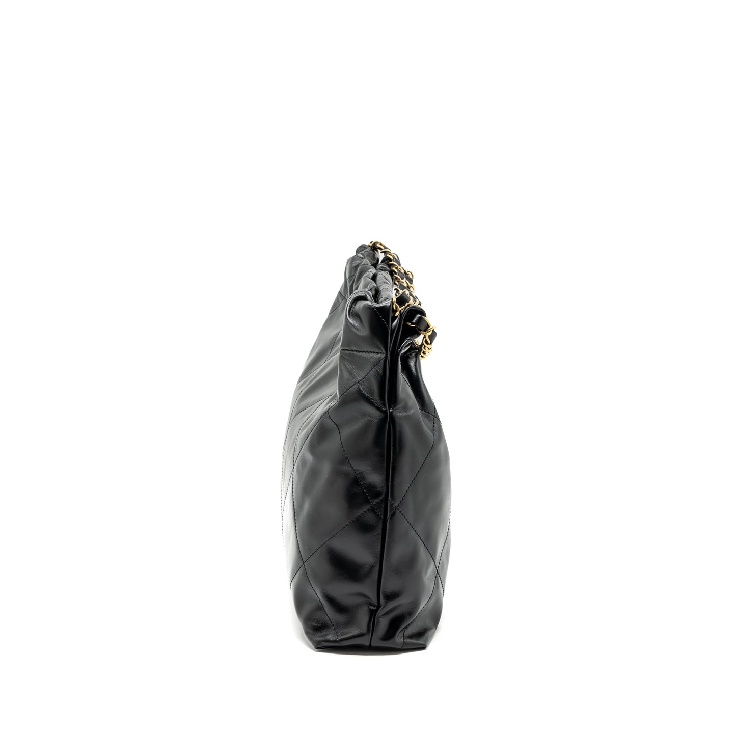 Chanel 24C 22 Calfskin GHW microchip Black Handbag